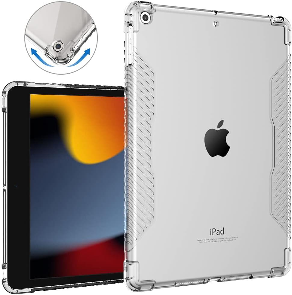 Shockproof  Ultra-thin Clear Back Cover With Soft TPU