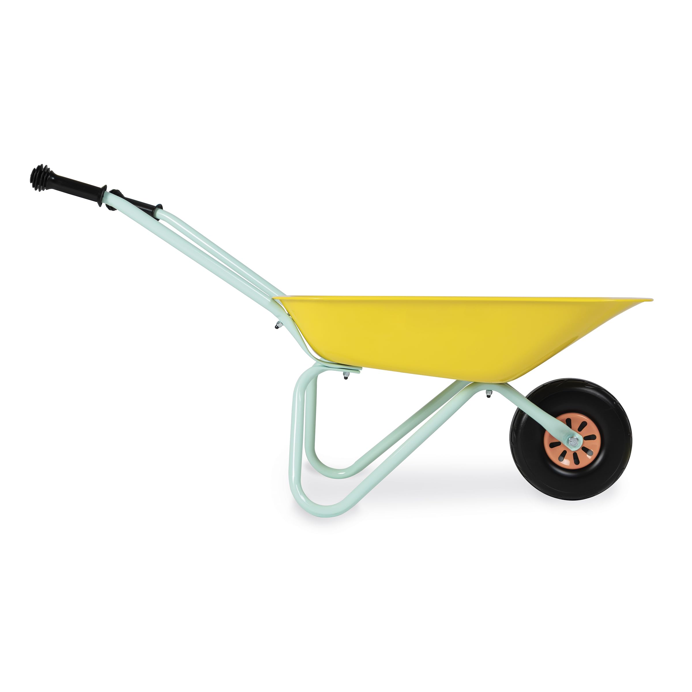 Janod - Carretilla de Metal para niños a Partir de 2 años - Adecuada para niños para Actividades de jardinería y al Aire Libre - A Partir de 2 años