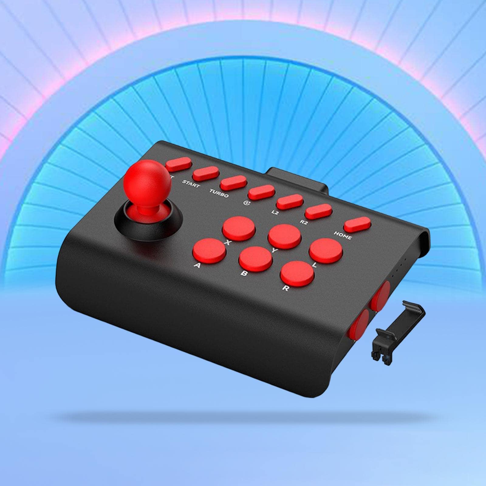3 set di joystick da gioco arcade rocker 13 pulsanti per console di gioco smartphone computer nero rosso 14,5 x 7 x 11,5 cm