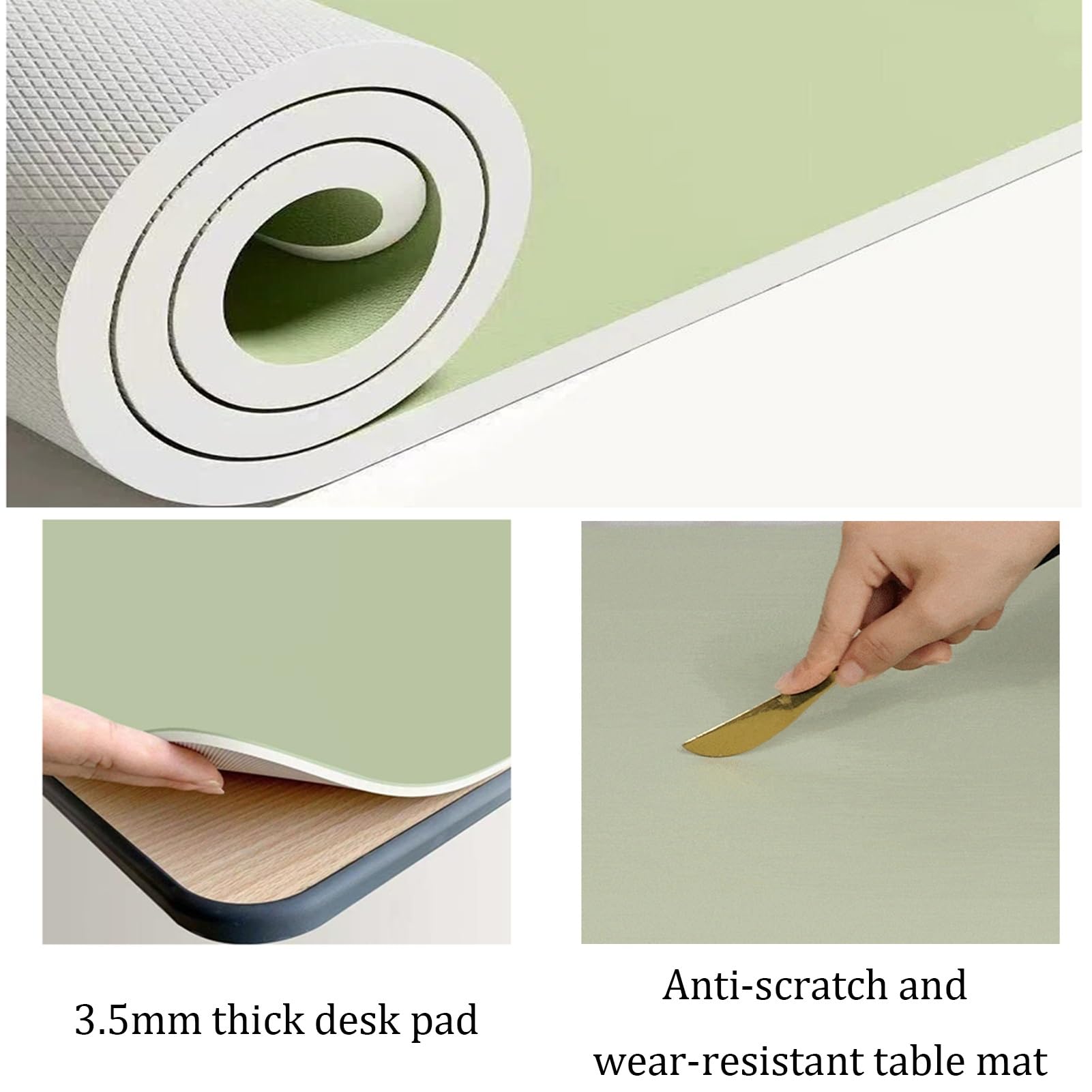 Tappetino da tavolo impermeabile termoisolante, tappetino da pranzo e gioco, spessore 3,5 mm, bianco, 40 x 140 cm, perfetto per tavoli e facile da pulire