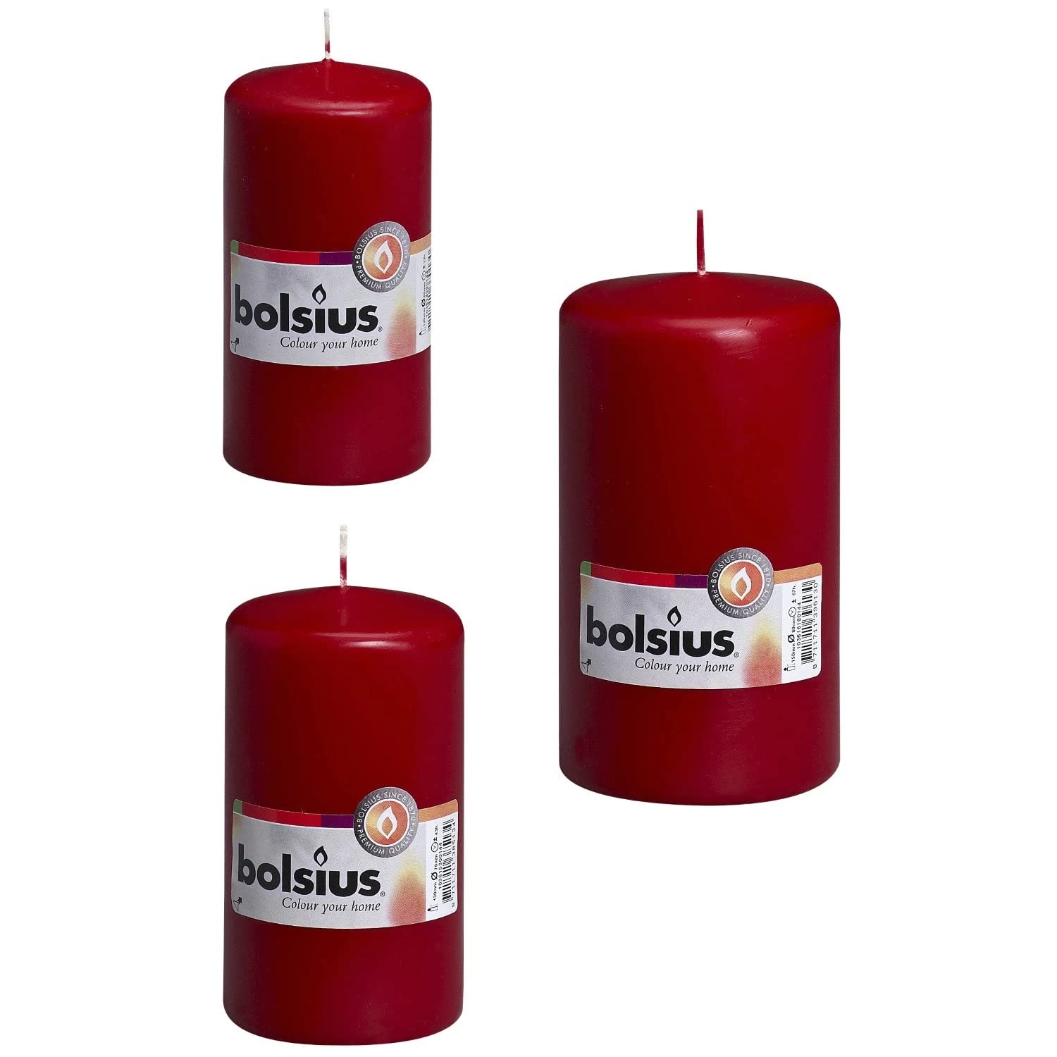 Bolsius Wine Pillar Candle 150mm/80mm