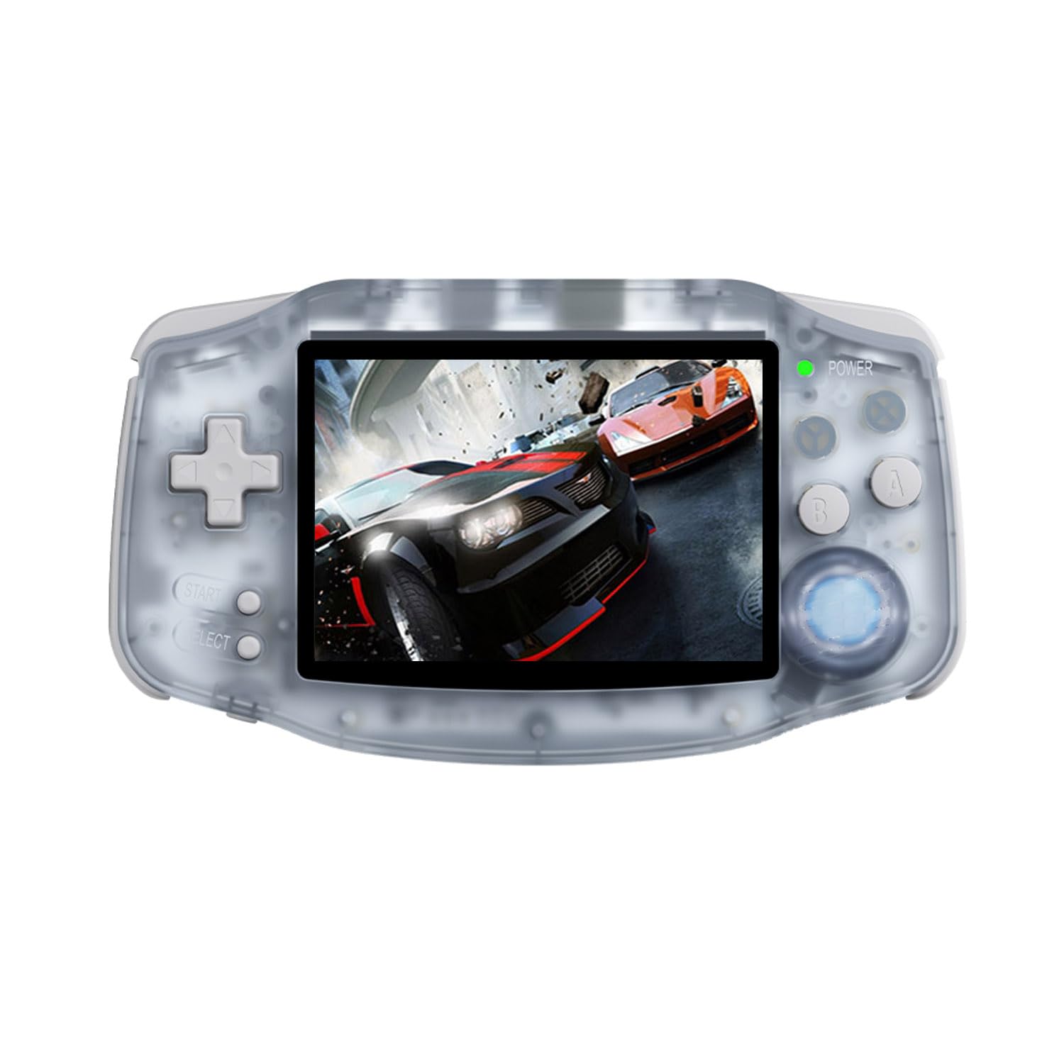 ANBERNIC RG34XX Handheld Game Console Linux System H700 3.4 Inch Retro Game Console WiFi/Bluetooth Function Japanese Support 32+64GB Glacier Blue