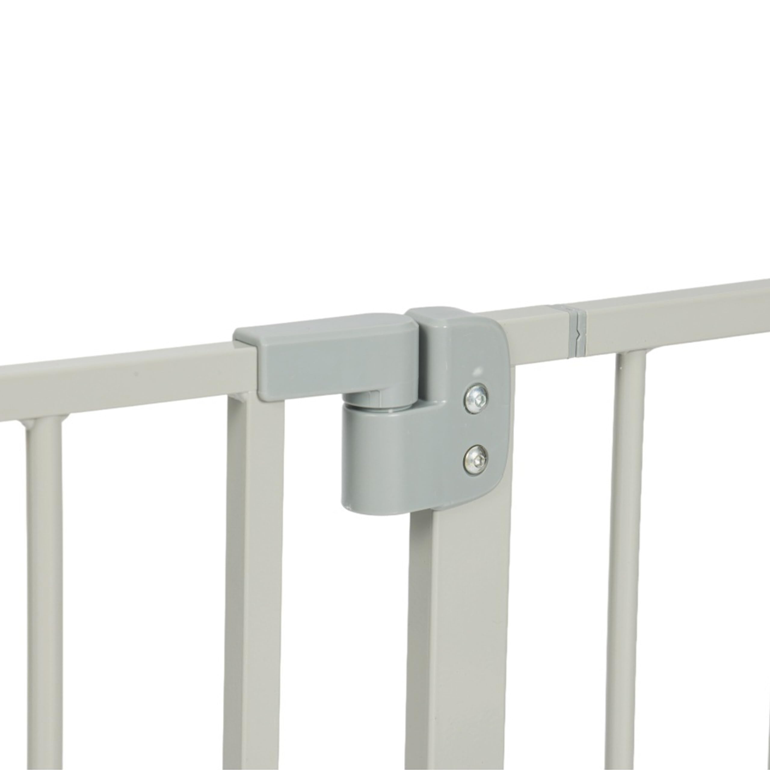 Barrera de Seguridad Relaxdays, 95-100 cm, sin taladrar, bebés y niños, escaleras y Puertas, Gris