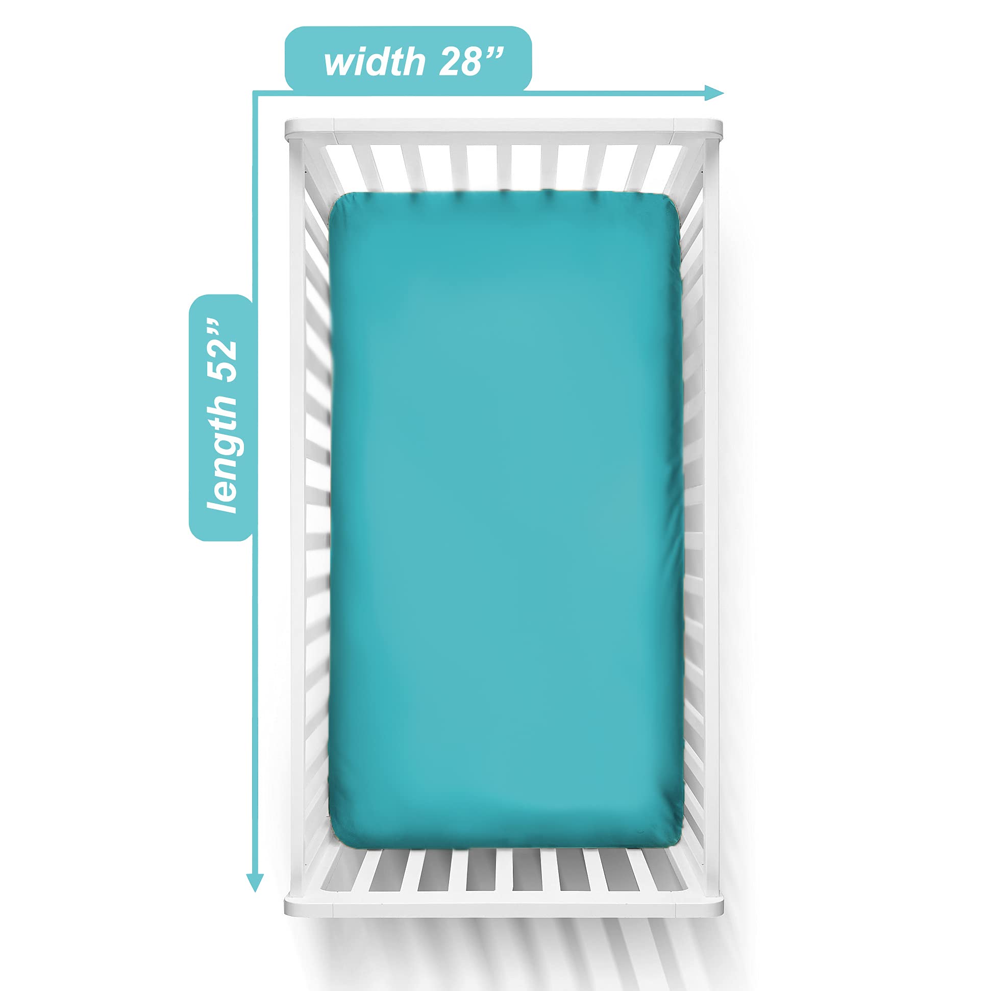 American Baby Company Supreme Jersey Knit Crib Sheet, Turquoise by American Baby Company