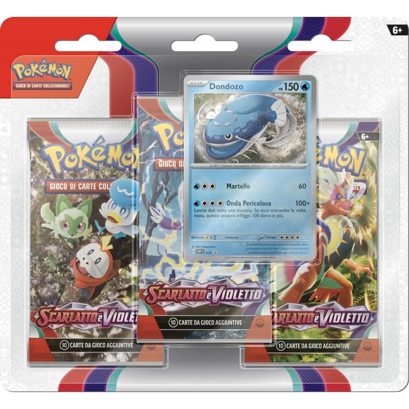 Pokémon Scarlatto e Violetto Blister 3 Buste con Carta Promo Arcanine (IT)
