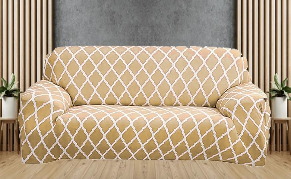 3 Seater Sofa Cover Fully 360* Covered Non-Slip Sticky Elastic Stretchable Sofa Set Slipcover Protector for Living Room, Dinning Room-image-43