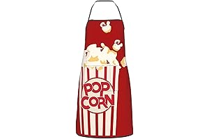 Popcorn Costume Adult - Apron with Pockets Retro Popcorn Waterproof Home Kitchen...