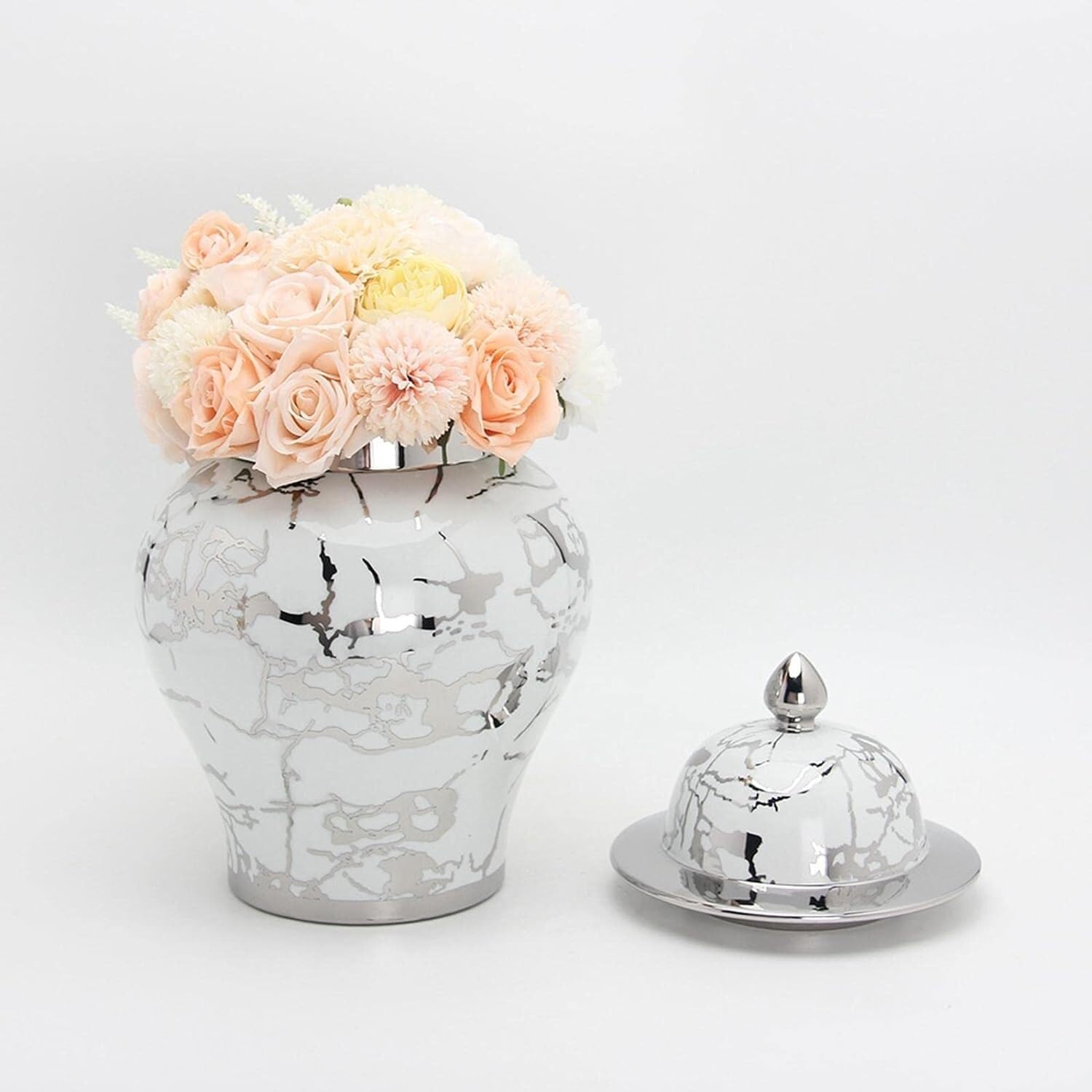 Klasyczny ceramiczny słoik na imbir Słój świątynny Słoik do...(24.5 * 38cm)