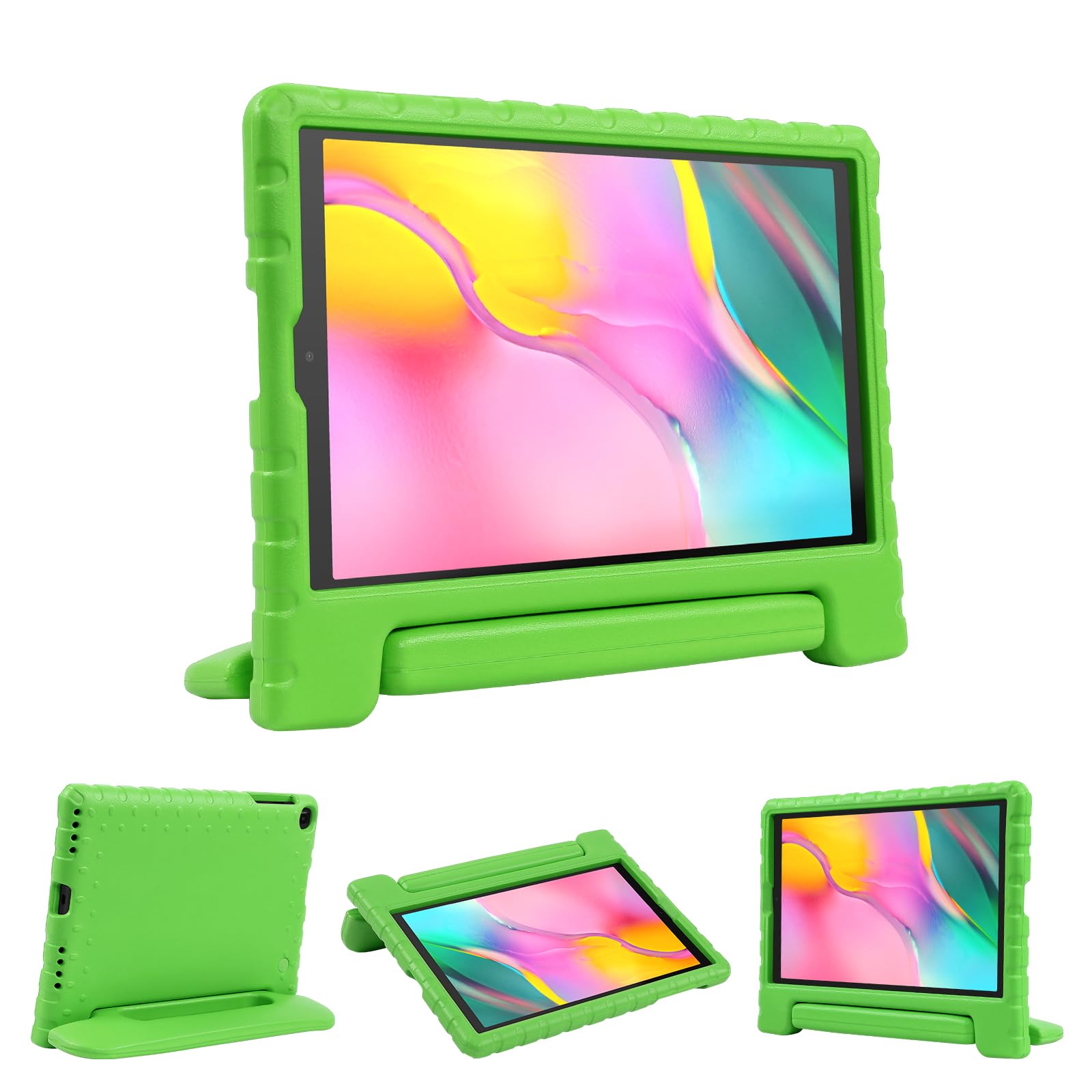 SIMPLEWAY Kids Case for Samsung Galaxy Tab A 10.1 Inch 2019 Release (SM-T510/T515), Shockproof Lightweight Soft EVA Handle Stand Holder Tablet Case,