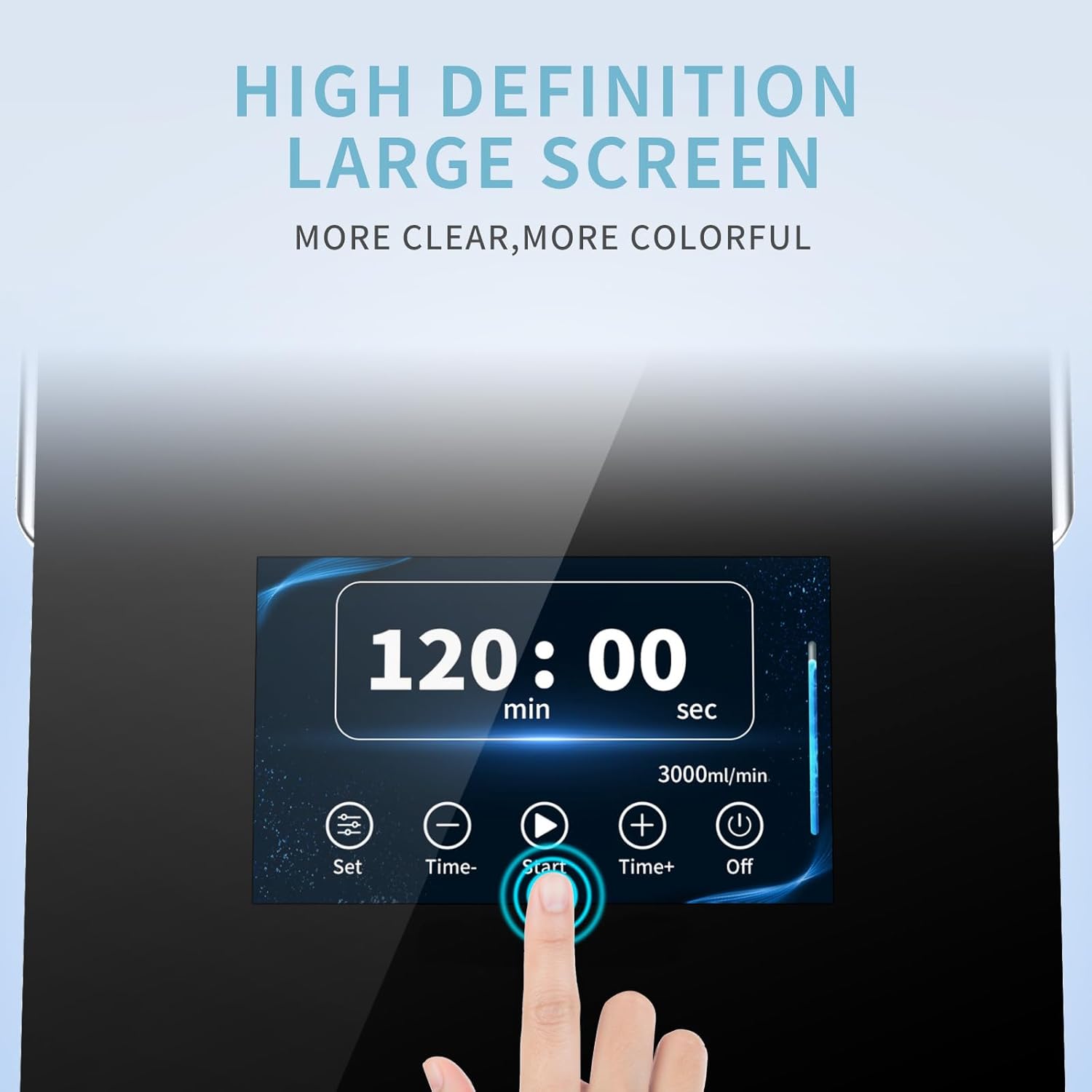 Hydrogen Inhalation Machine 3000ml/min,Hydrogen Water Generator 99.99% High Purity H2 Inhaler SPE Technology (Single Person)