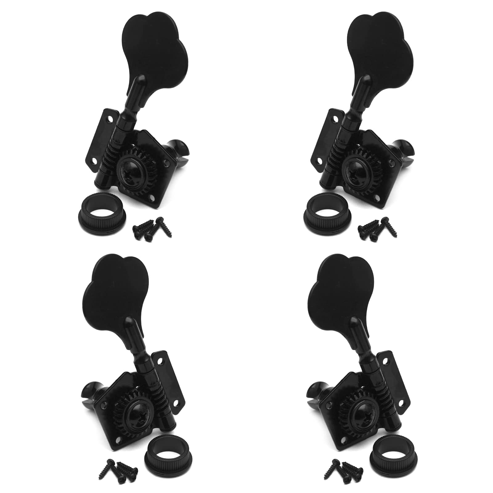 MAXCHEER Guitar Bass Tuners Bass Guitar Tuning Keys,Ratio Headstock Sealed Machine Head Replacement for Electric Jazz Bass or Precision Instruments
