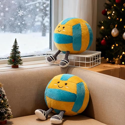 Miniatura 2 de Linda almohada de felpa deportiva suave para voleibol, divertidos regalos de voleibol para adolescentes y niños