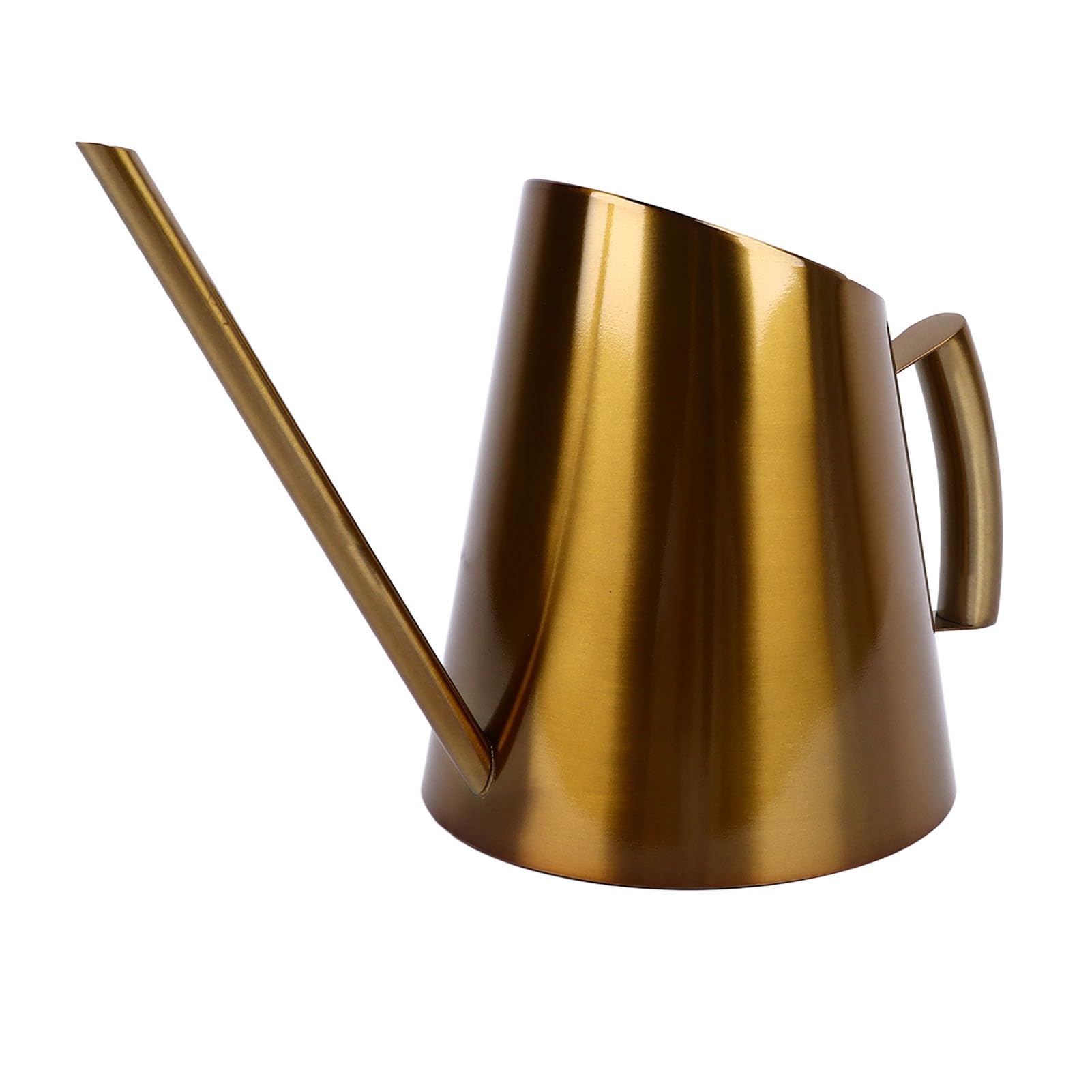 Arrosoir en Acier Inoxydable, arrosoir Vintage de Style Nordique à Bec Long pour Plantes d’intérieur, capacité de 1,5 L, Finition dorée avec Ouverture Semi-Ouverte, idéal pour Les