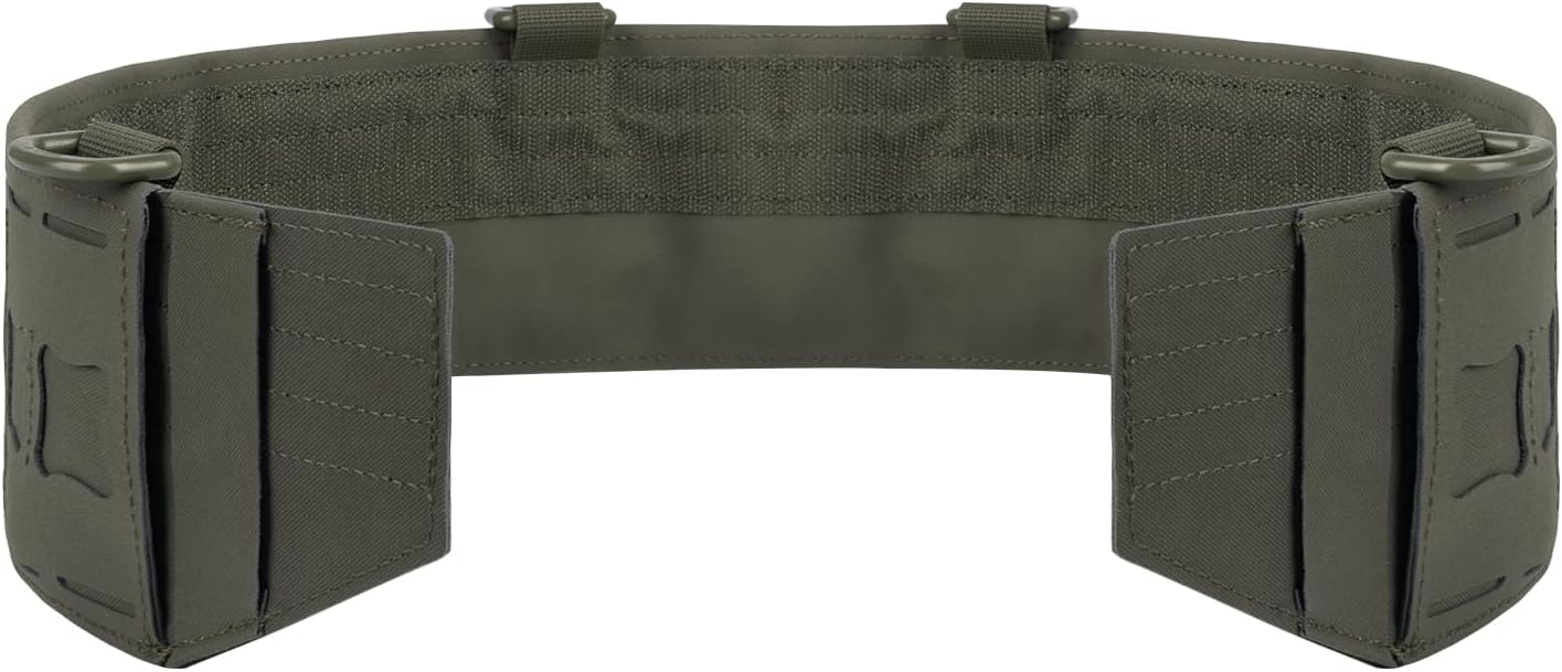 BOMTURN Tactical Molle Belt Military Duty Belt,w/Hook Lining Nylon Quick Release Rigger Belts for Police Law Enforcement