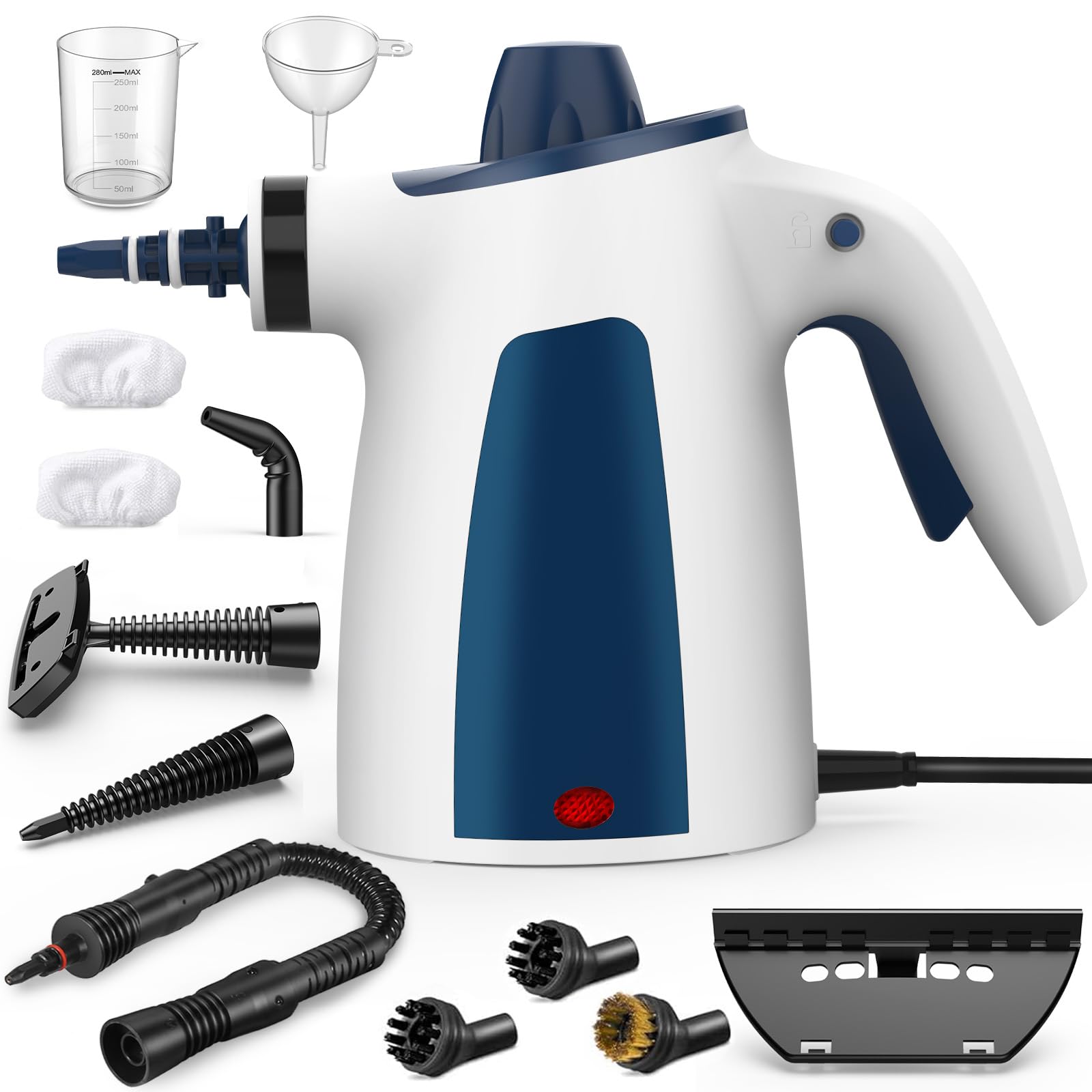 Steam Cleaner, HandHeld Steam Cleaners, Portable Steam Cleaning, Steam Cleaner Hand Held, Multi-Purpose Portable Steamer with 12 Accessory Kit for Sofa, Kitchen, Tile, Curtains, Carpets, Window