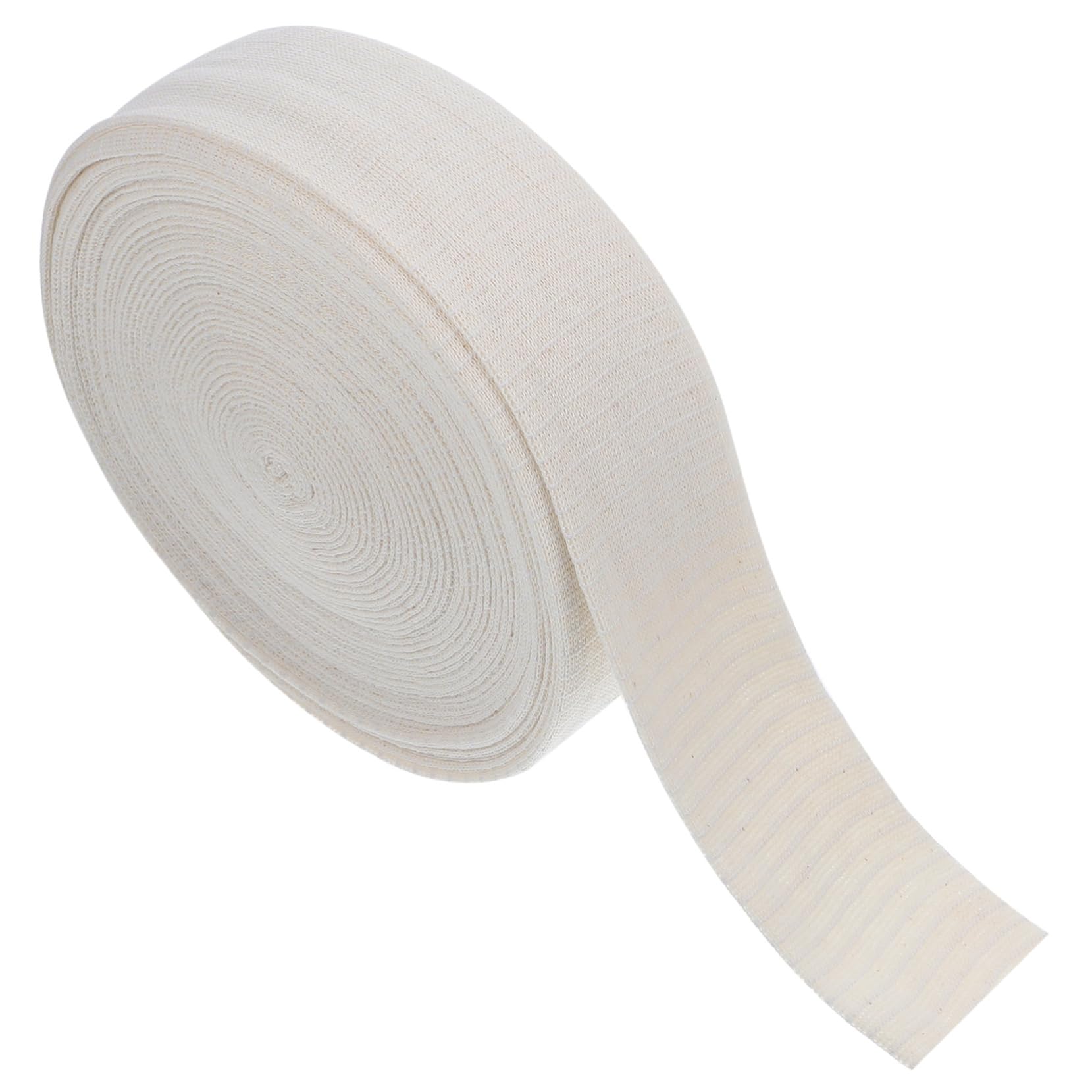 ORFOFE 1 Roll Plaster Socks Tubular Knitted Stockinette Stretchy Plaster Bandage Replacement Bandage Stockinette Tubular Net Tubular Leg Bandage Beige Cotton