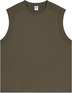 YQQYMBD Chalecos de Hombre Verano Camiseta Chaleco Estilo Rápido Color Cero -marrón-XXL