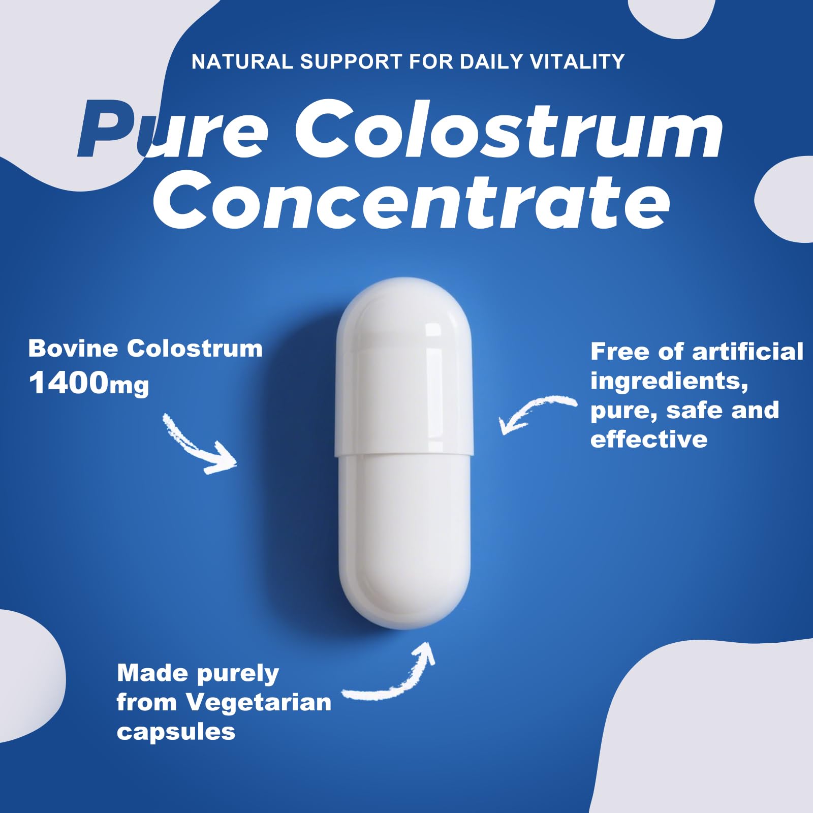 Organic Bovine Colostrum Capsules for Human, 120 Capsules — Amazon image 5