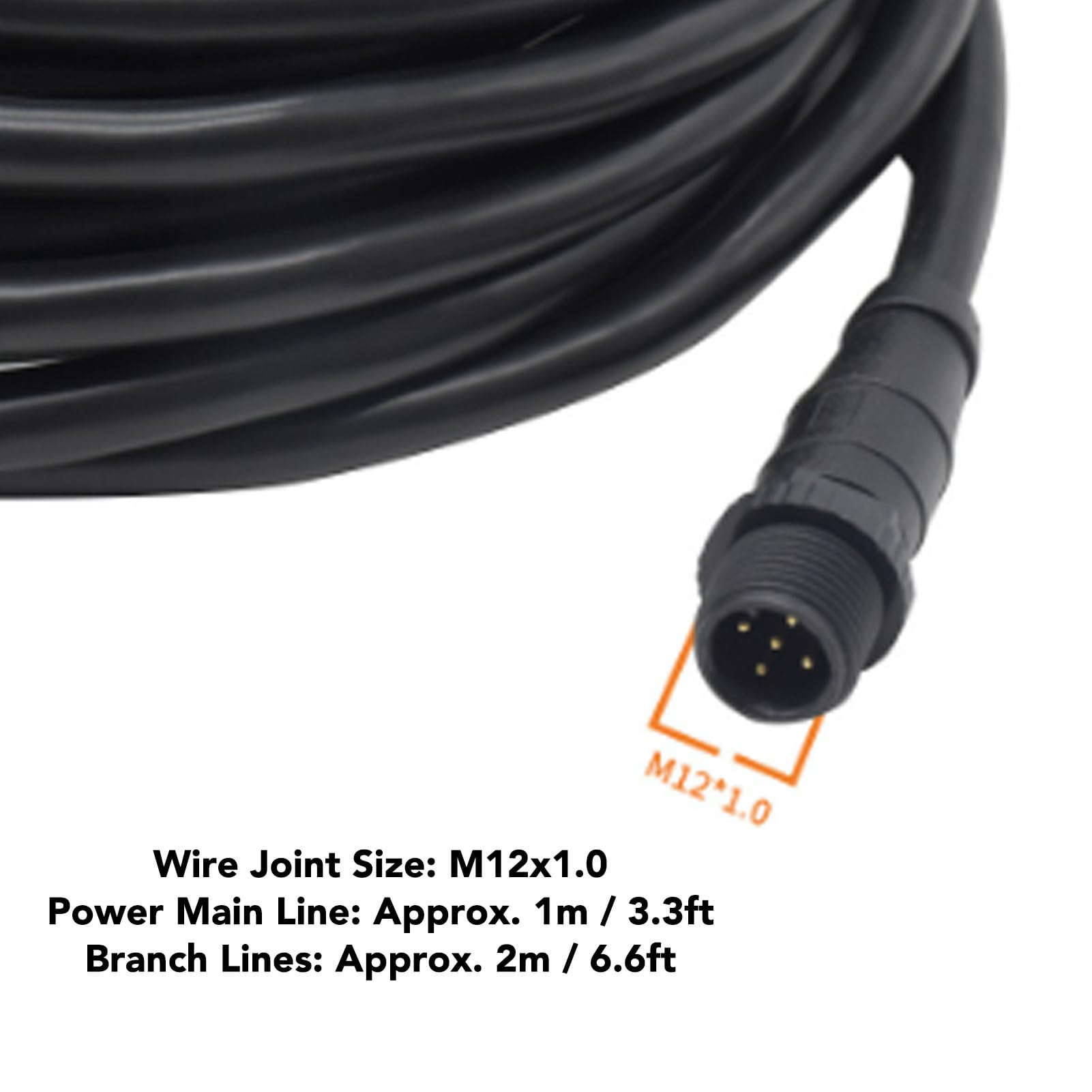 Kit de Inicio GPS Marino Acouto con Conector M12 de 5 Pines IP67 Impermeable y Cables Terminadores para Red NMEA 2000 Kit Accesorios Navegación Marina GPS Marine Starter Kit NMEA2000