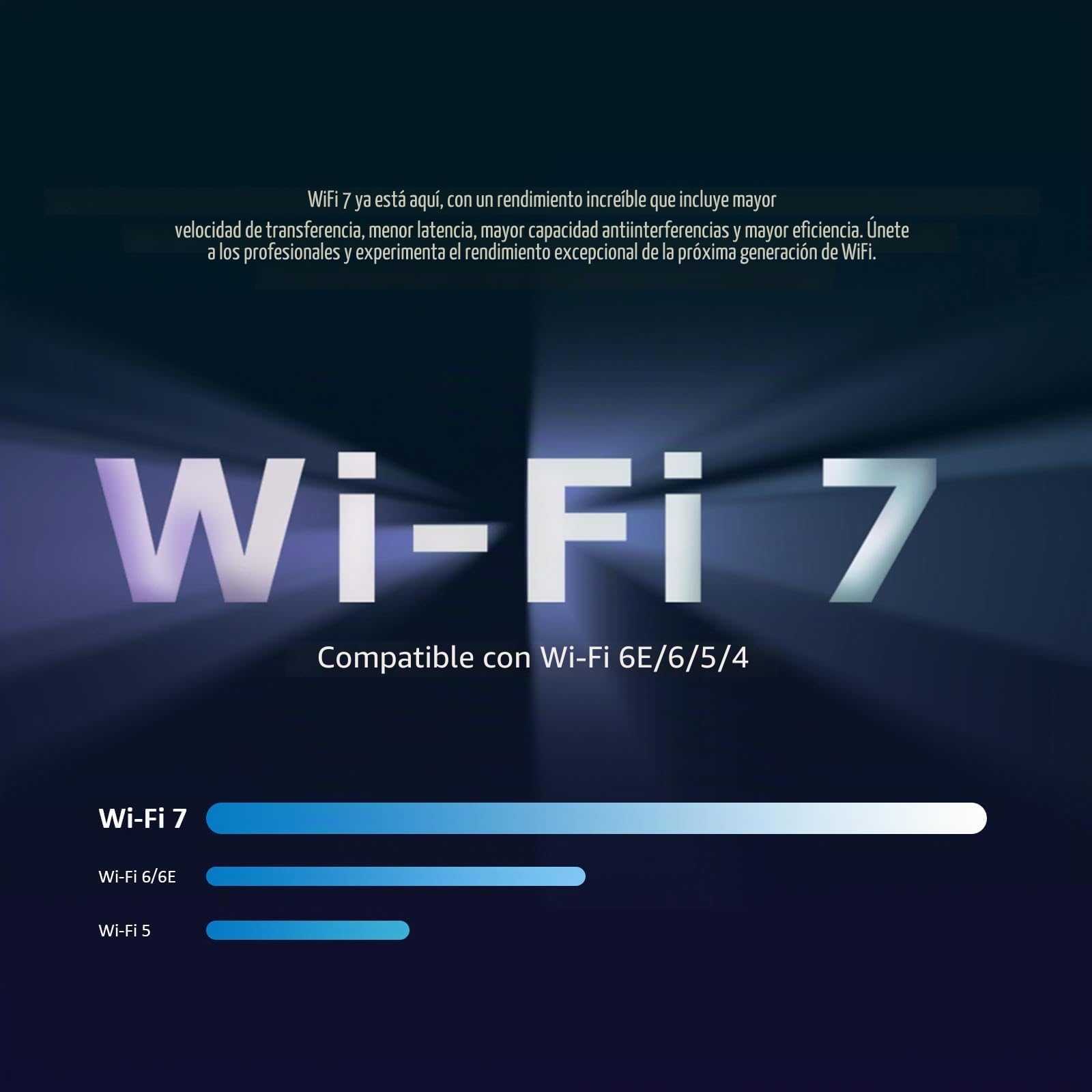 GLOTRENDS BE6500 Tarjeta WiFi PCIe WiFi 7 para PC de Escritorio AMD/Intel, con Controlador MT7925B, Bluetooth 5.4, Compatible con Windows 11/Linux/macOS