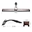 Hiware All-Purpose Shower Squeegee for Shower Doors, Bathroom, Window and Car Glass - Bronze, Stainless Steel, 10 Inches