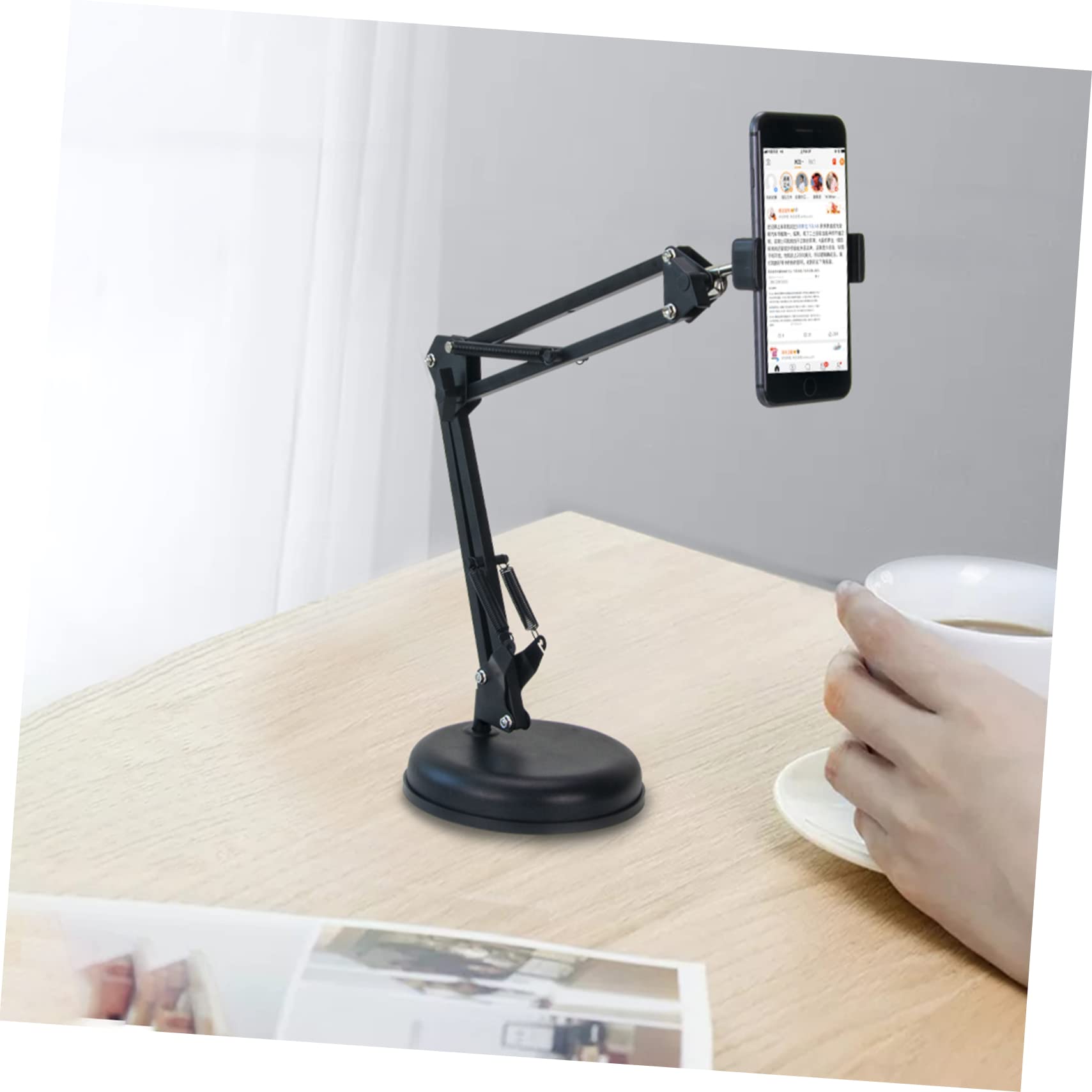Support de Webcam de Bureau Réglable en Fer, 1 Set