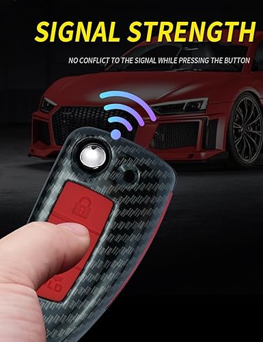 Miniatura 6 de ontto Protector de llave de coche de 3 botones con llavero compatible con llavero Infiniti Flip, carcasa antiarañazos de silicona suave para llaves