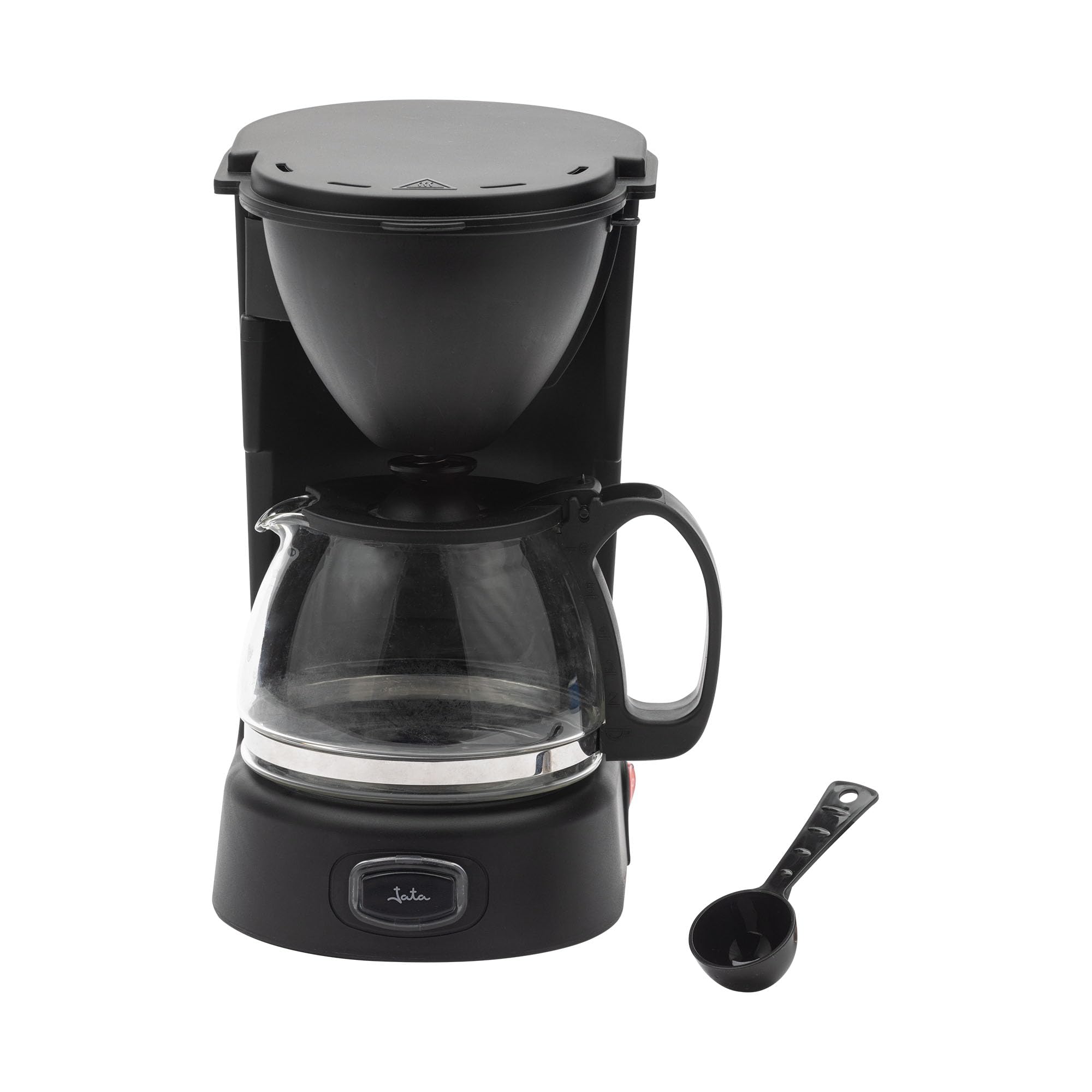 JATA JECA1750 Drip Coffee Maker 2 to 8 Cups 650 W 750 ml Glass Carafe with Lid Anti-Drip System Permanent Filter Automatic Shut-off Energy Saving