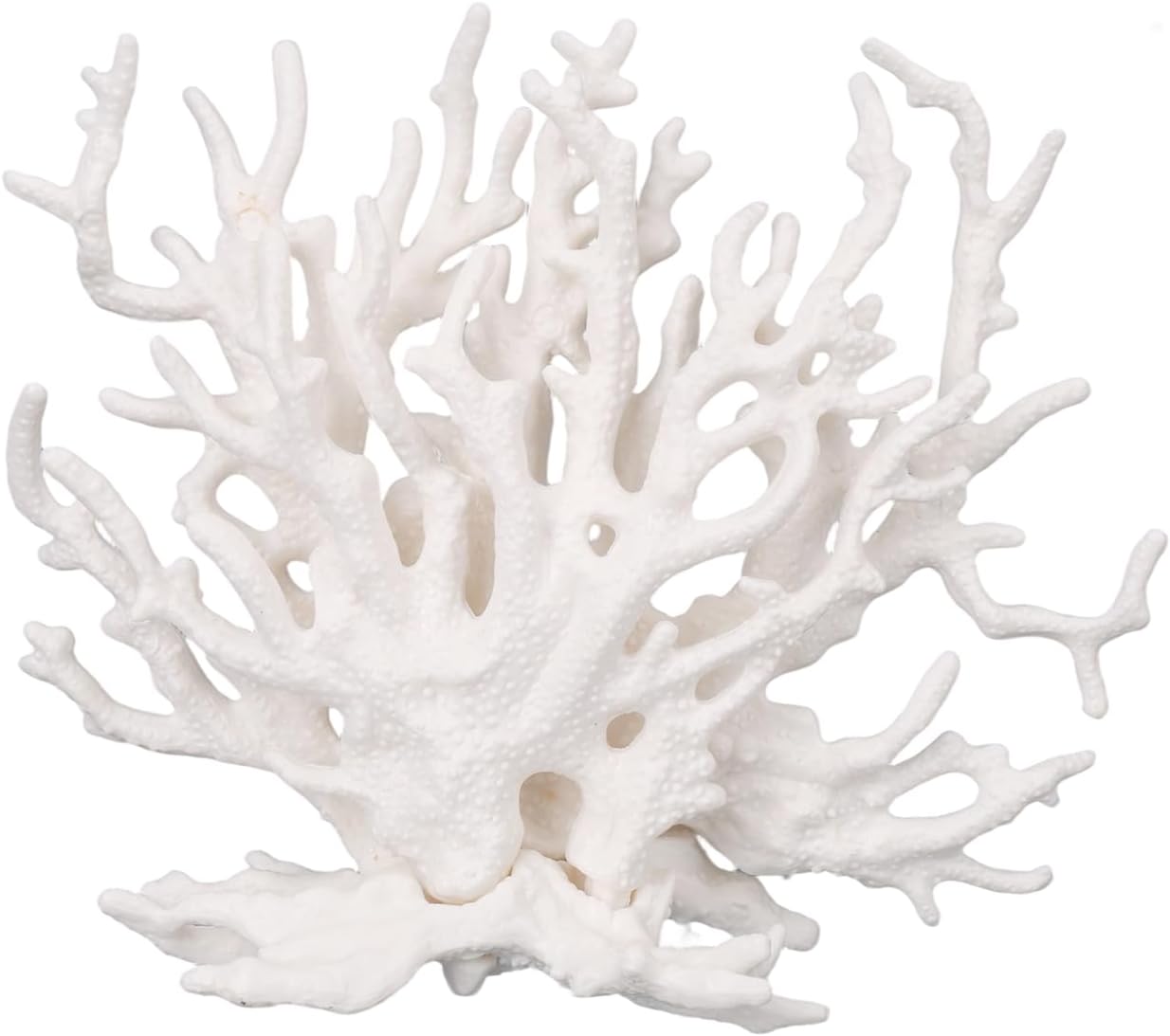 Tinoaly Fish Tank Decorations, White Resin Coral Reef Decor Creative Realistic Aquarium Coral Ornaments for Fish Tank Aquarium Landscape Decor Ornament Accessories
