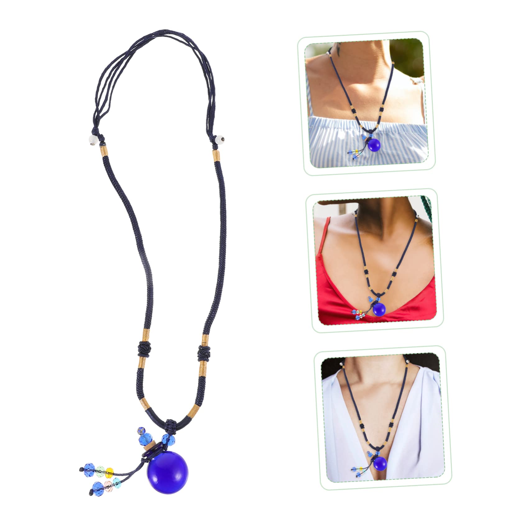 GALPADA collana bottiglia di olio essenziale Ciondolo profumato Pendente chic gioielli diffusore di aromaterapia collane da donna contenitori collana decorativa per aromaterapia