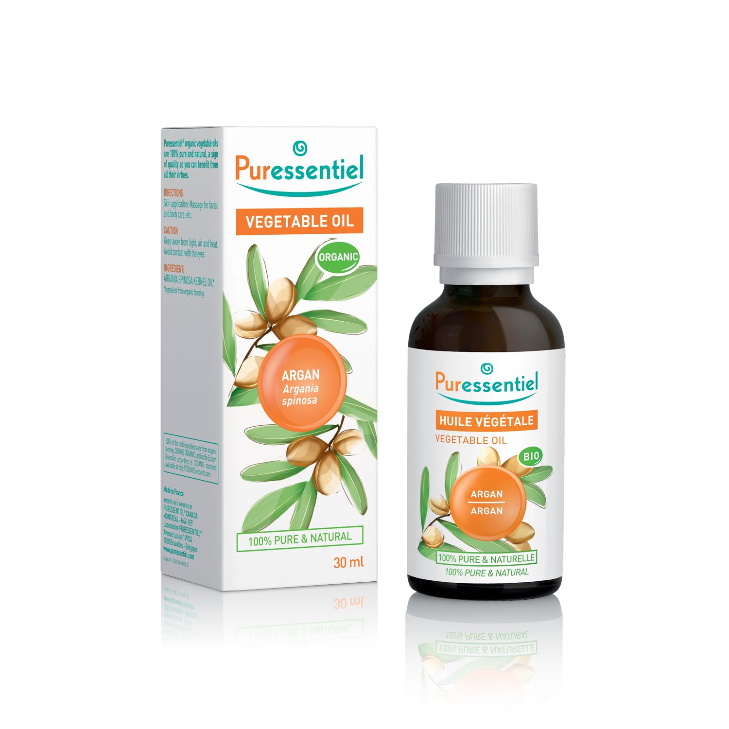 Puressentiel Organic Argan Vegetable Oil (Argania Spinosa) 50ml