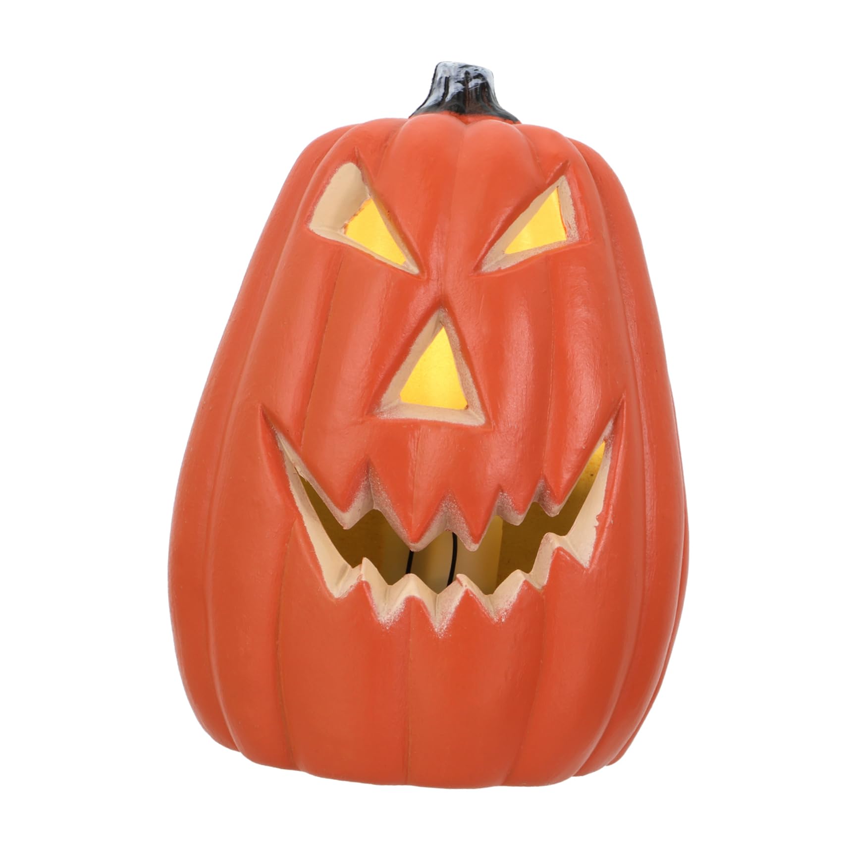 Cabilock Halloween Pumpkin Light Decoration Creative Festival Ornament for Home Scary Face Design Reusable for Indoor Outdoor Halloween Celebrations