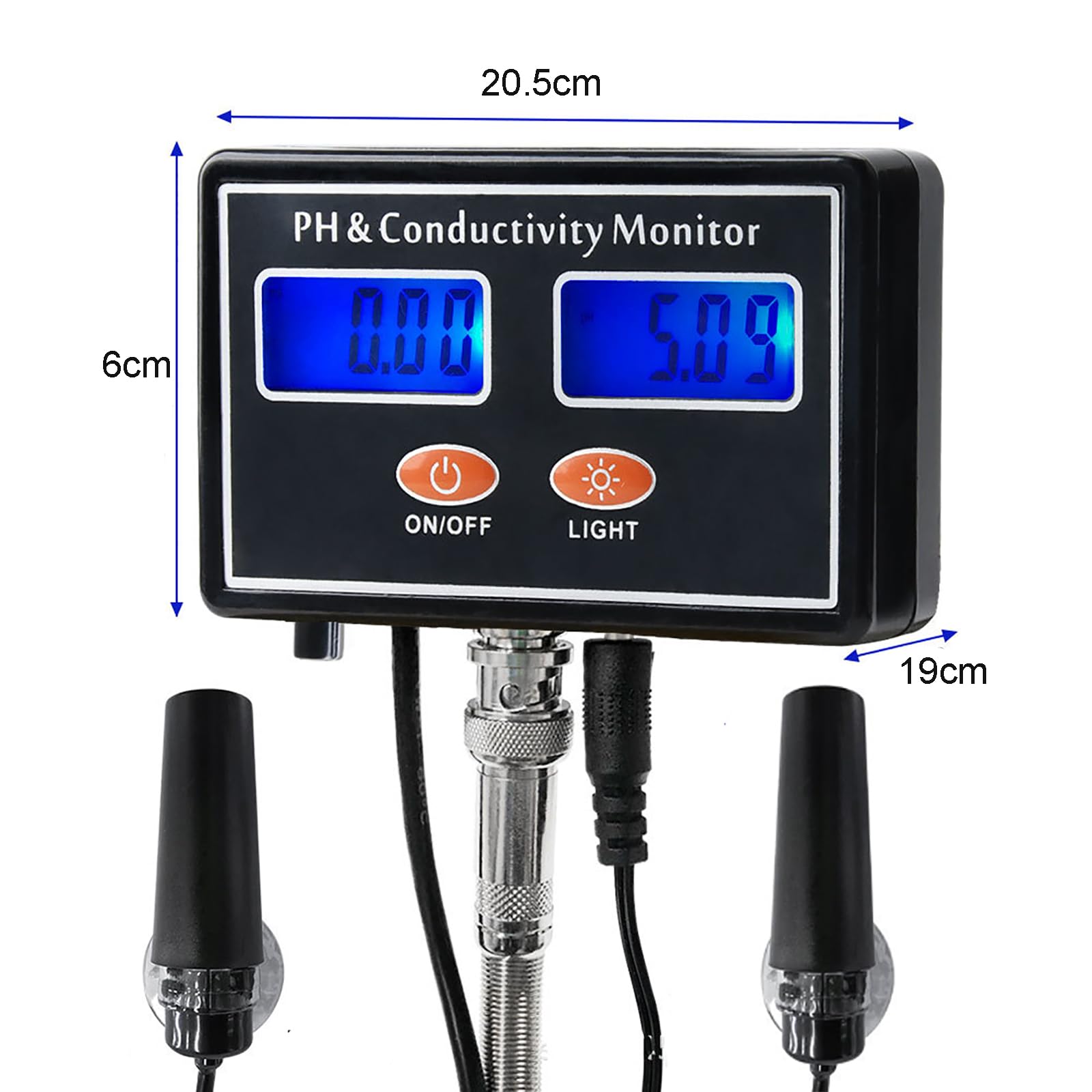 Monitor zasolenia, miernik PH-2 w 1 i tester zasolenia, ekran ustawień, z podświetleniem, do akwarium, basenu, spa, wody morskiej, wody ogrodniczej