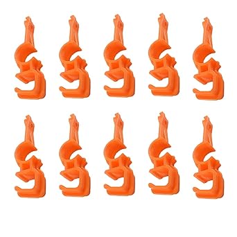 Excluzo 10 Pieces Poultry Chicken House Drinking Waterline Pipe Clip S Square