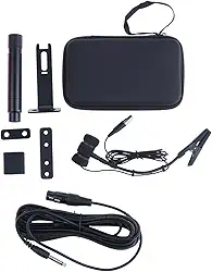 menolana Microfone com fio para instrumento musical, clipe em acessórios de instrumentos portáteis profissionais de microfone para reproduzir parte de, 4 Pinos para Cajon