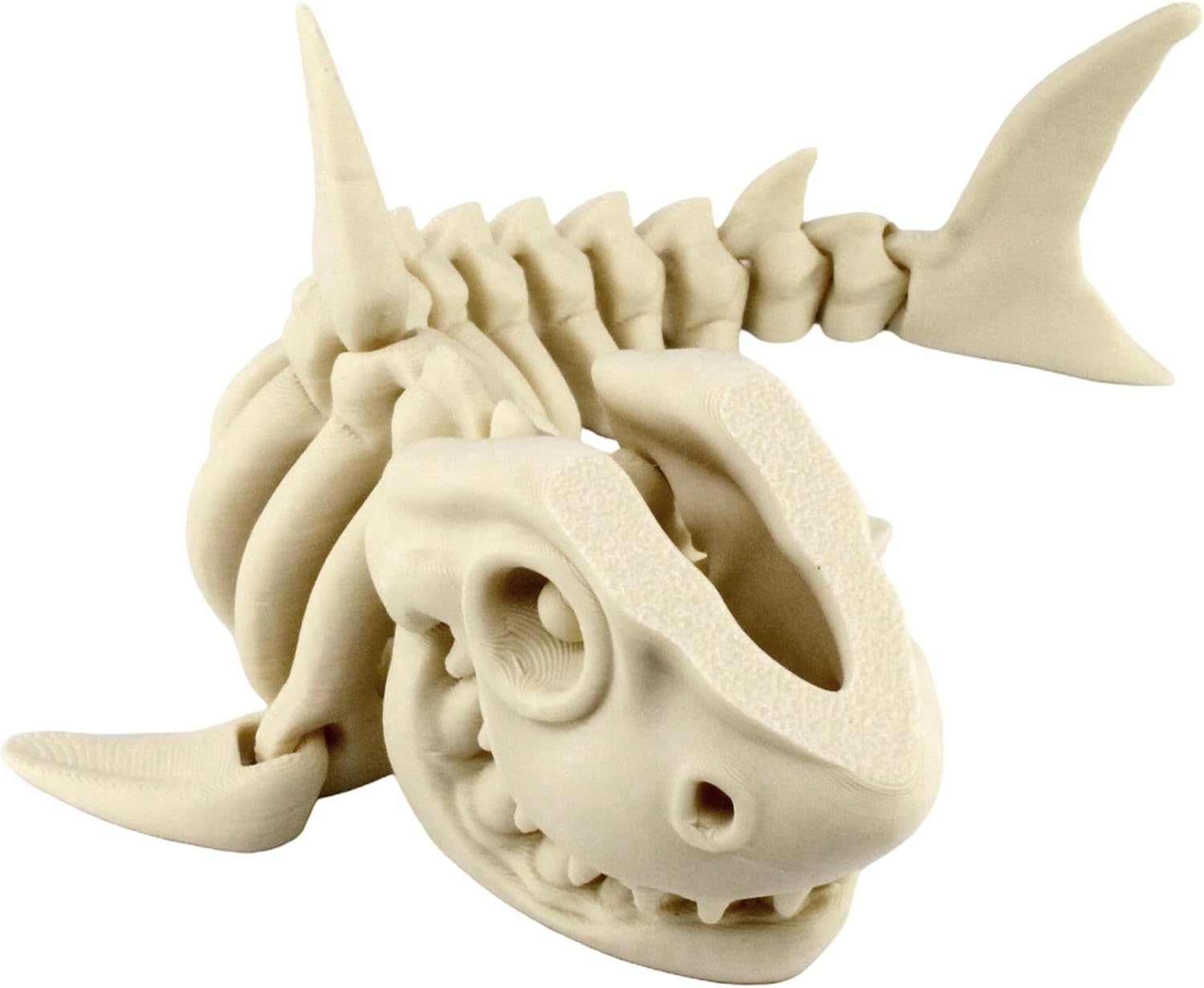 PowerTRC 3D Printed Skeleton Megalodon – Prehistoric Collectible Articulating Dinosaur 3D Figurine Desk Decoration for Teens and Adults, Made in USA image 4