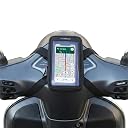 Humble® Universal Scooty & Scooter Mobile Holder Touch-Friendly Water-Resistant Phone Mount with Storage Pocket and Anti Slip Handlebar Grip for Activa, Jupiter, Access, Fits Up to 6.8 Inch (Black) gallery image
