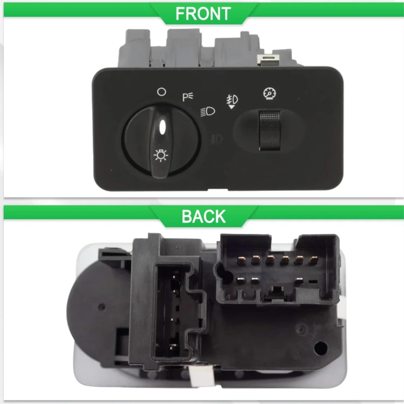Compatible Con Ford Para F-350 Para Super Duty Edition King Para Ranch Lariat Xl Xlt 2004 Perilla Interruptor Faro Atenuador 1802-304730 interruptor control
