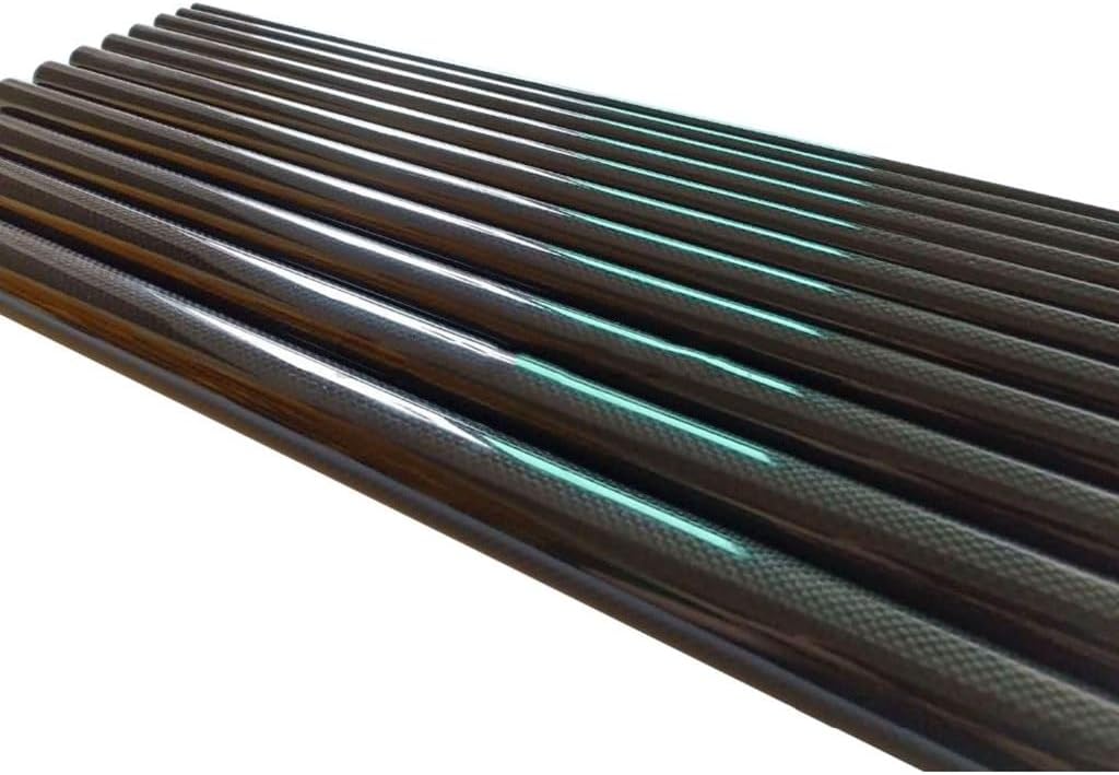 3K Carbon Fiber Fabric Wound Tube 500mm Length 2pcs, for Medical Equipment Carbon Fibre wrap Pipe Accessories (Size : 50mmx48mm 2pcs)