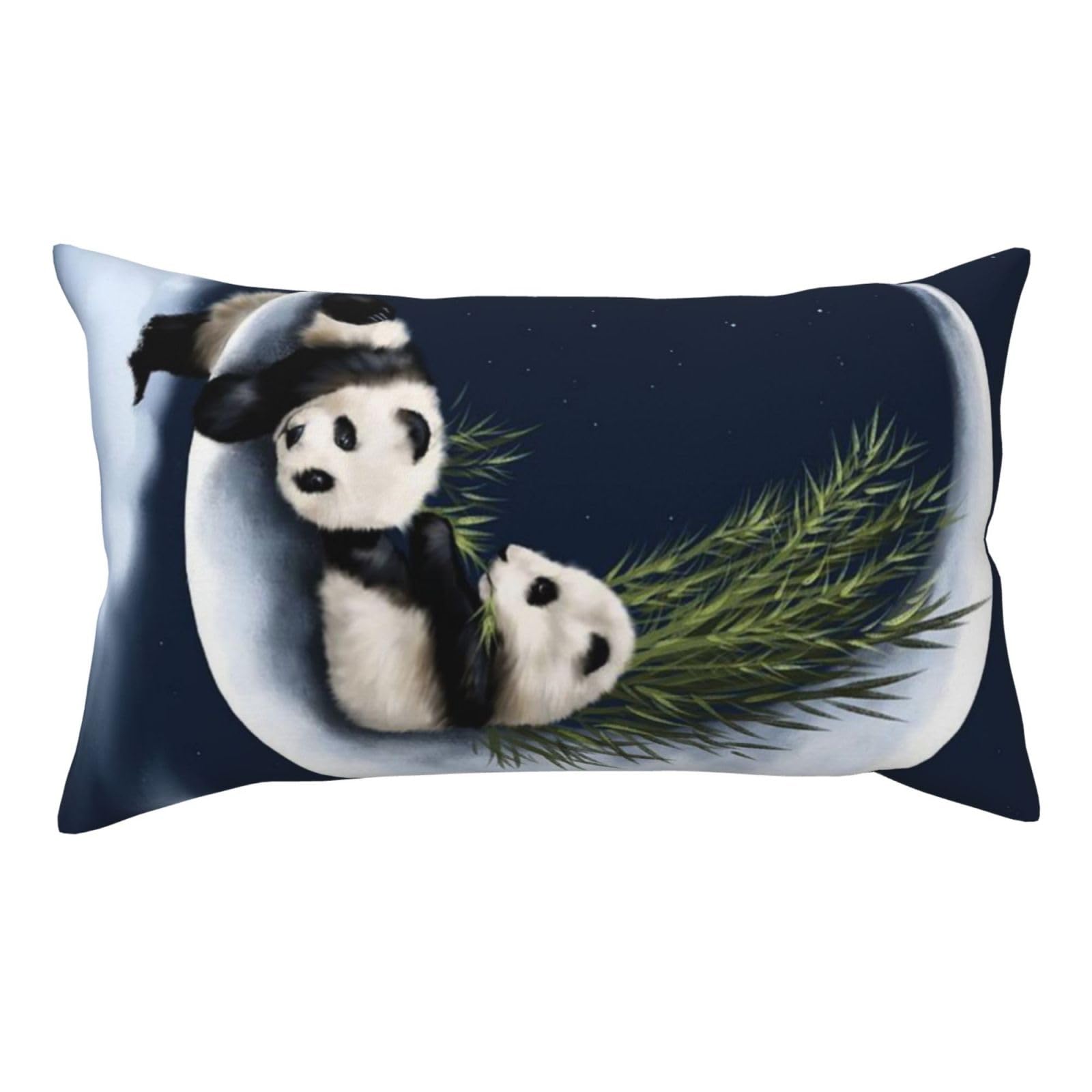 YFSGDLBN Panda and Moon printed Pillow Case 20x36in decorative pillowcase Cushion Cover