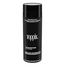 Toppik Fibre di cheratina per la costruzione dei capelli, Nero (Black), 55 g – etichetta in lingua Italiana