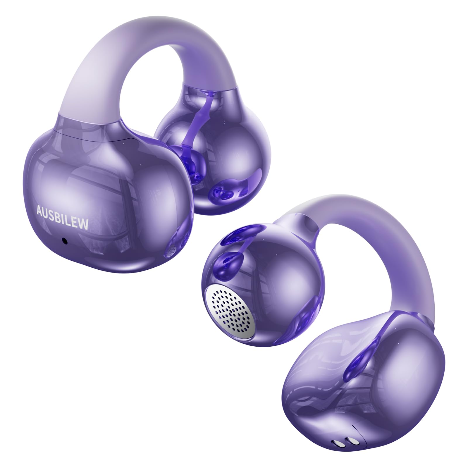 Ausbilew Headphones Wireless Earbuds IPX6 Waterproof Ear Buds,Touch Control Bone Conduction Headphones air Conduction Stereo with 11mm Driver 42 Hours