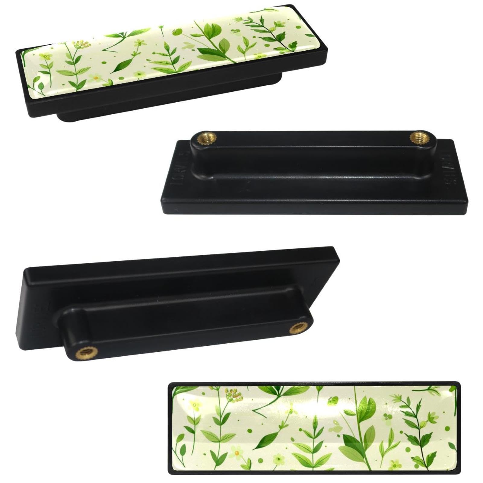 4 Pack 3.6inch Length Black Kitchen Cabinet Knobs Stainless Steel Drawer Knobs Bedroom Dresser Knobs for Men Women Girls, Nursery Knobs