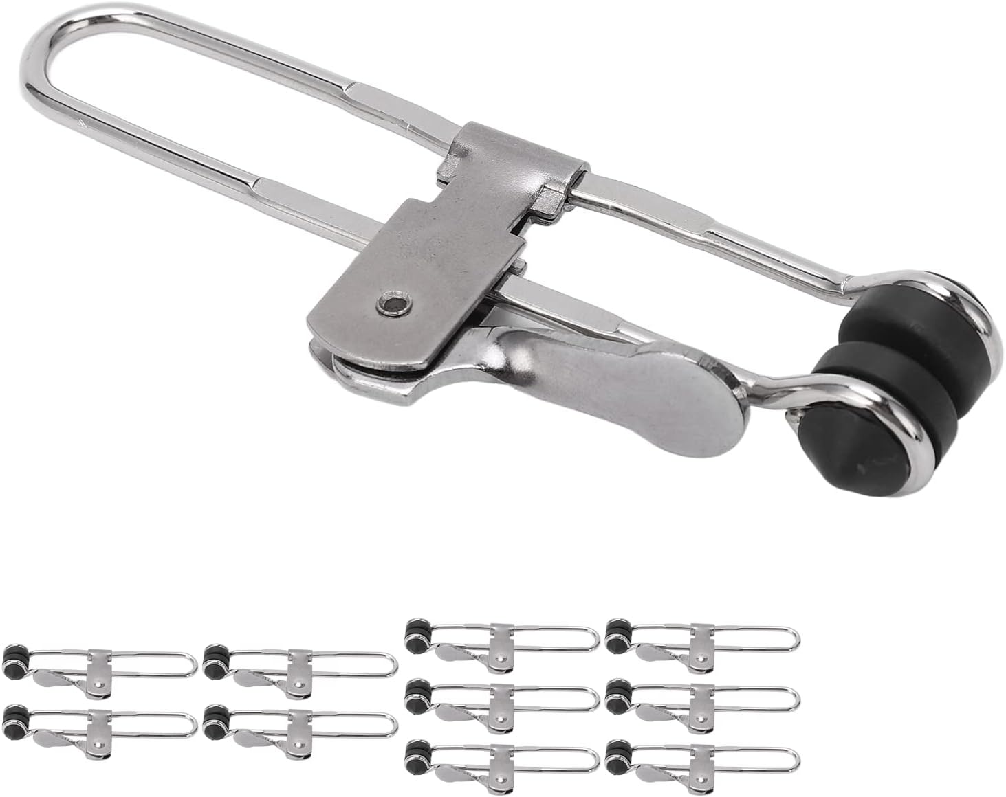 Tile Mounting Clips Grid Clamp Clips for Suspended Ceiling 10Pcs Stainless Steel Lever Action Ceiling Tile Hardware Fasteners