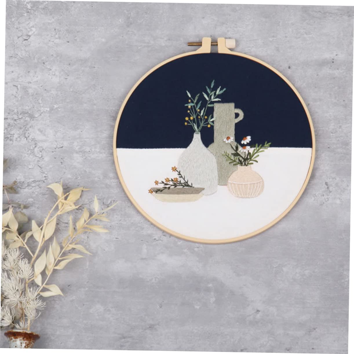 Anneome 4 Sets Kit de Bordado DIY Hilo de Poliéster para Adornos y Manualidades