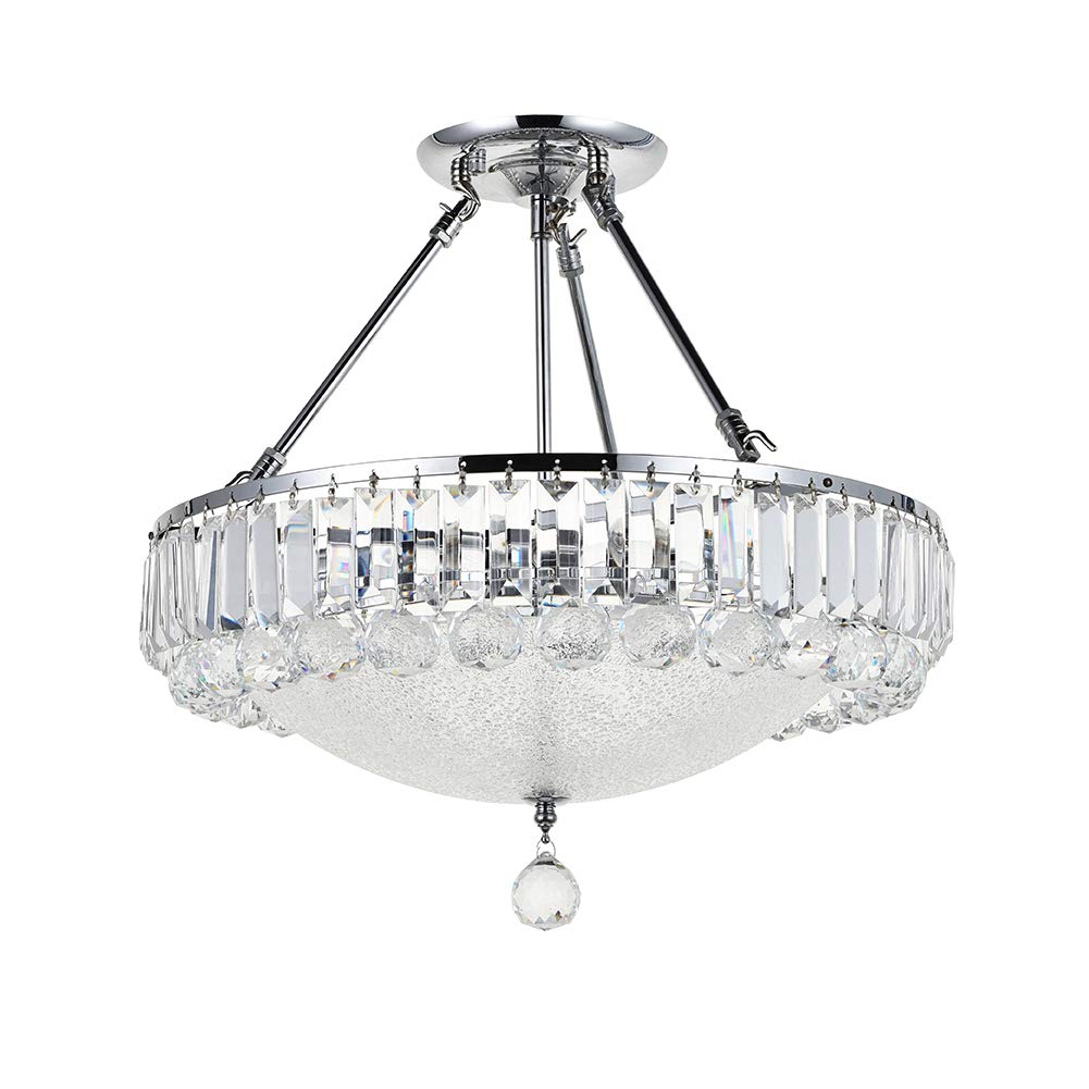 Buy A1A9 Luxurious Modern Crystal Chandelier, Clear K9 Crystal Droplets Ceiling Lights Fixture