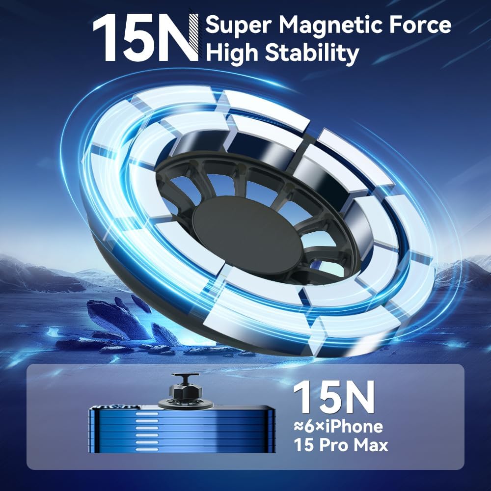 Car Phone Holder fit for Toyota C-HR 2024-2017,Air Vent Phone Mount fit for C-HR 【Strong Magnetic】,Custom fit Magnetic Phone Holder Compatible for All Phones