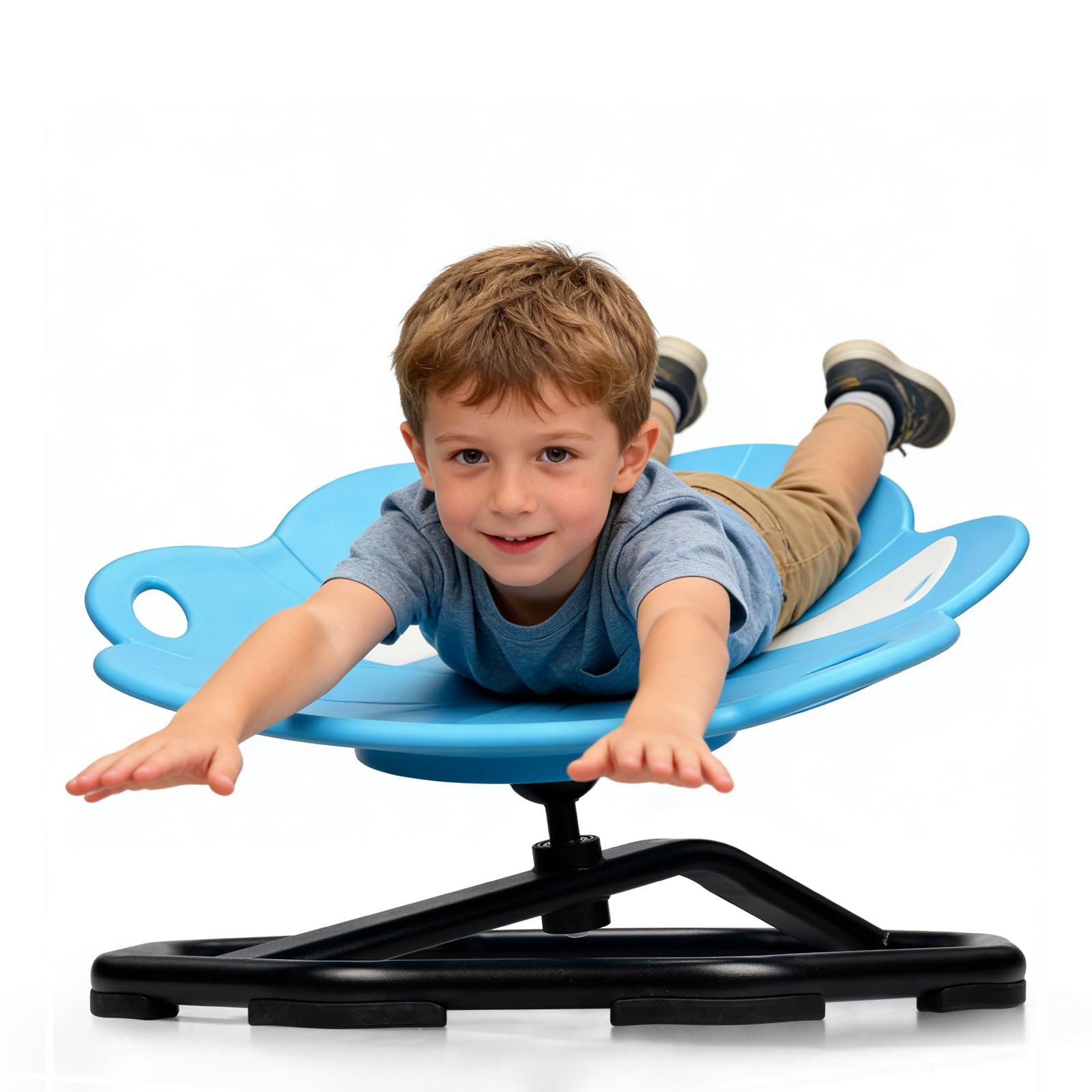 360°Silla giratoria sensorial para niños,Silla Sensorial Giratoria para Niños con Autismo, Carrusel Autismo Silla giratoria para niños con asa, Coordinación Física y Equilibrio, para 3+ niños y niñas