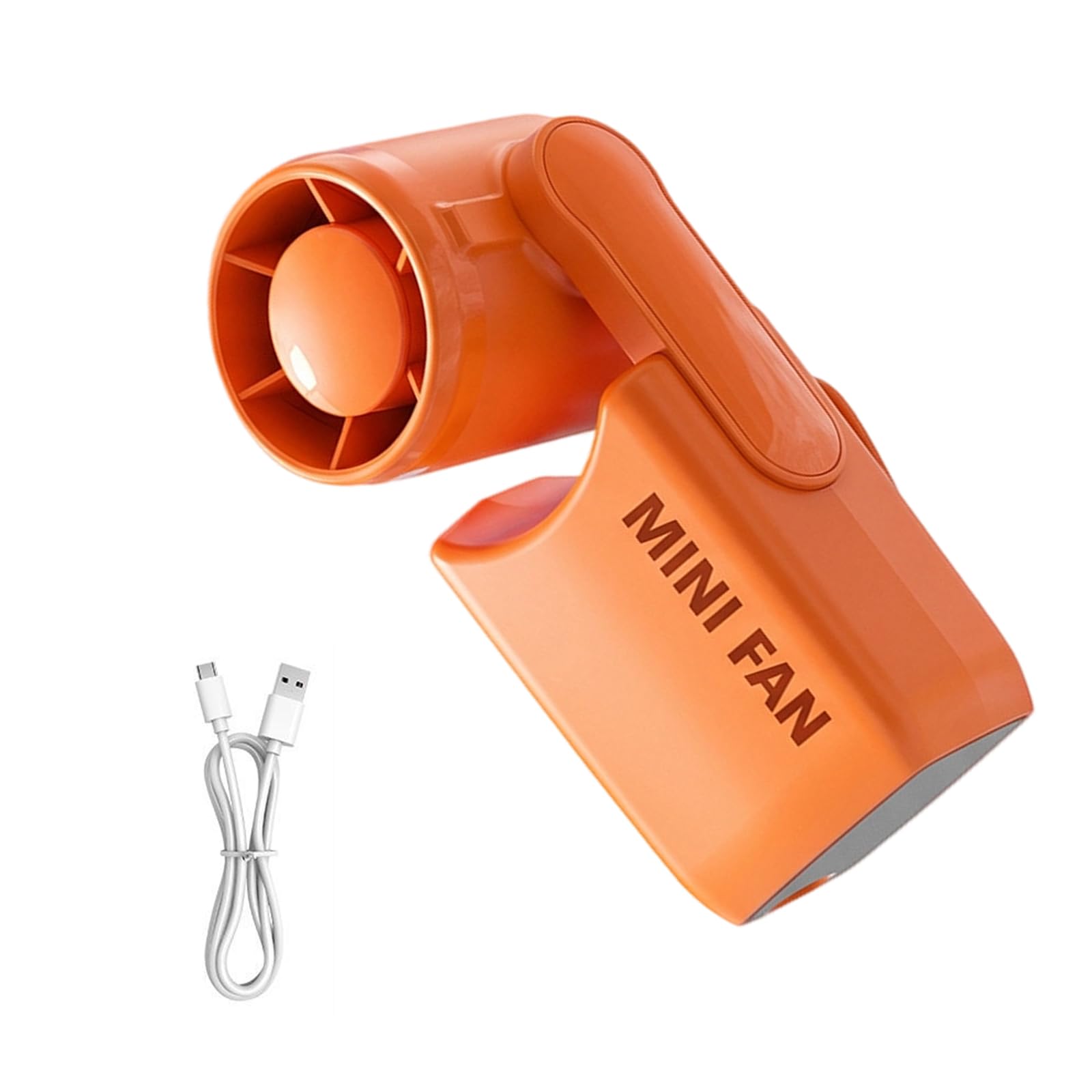 TAZIZI Handheld Desk Fan Build-in 3000mAh Battery 199 Speed Gear for Concert Hiking Cooling Indoor Outdoor Handheld Small Fan