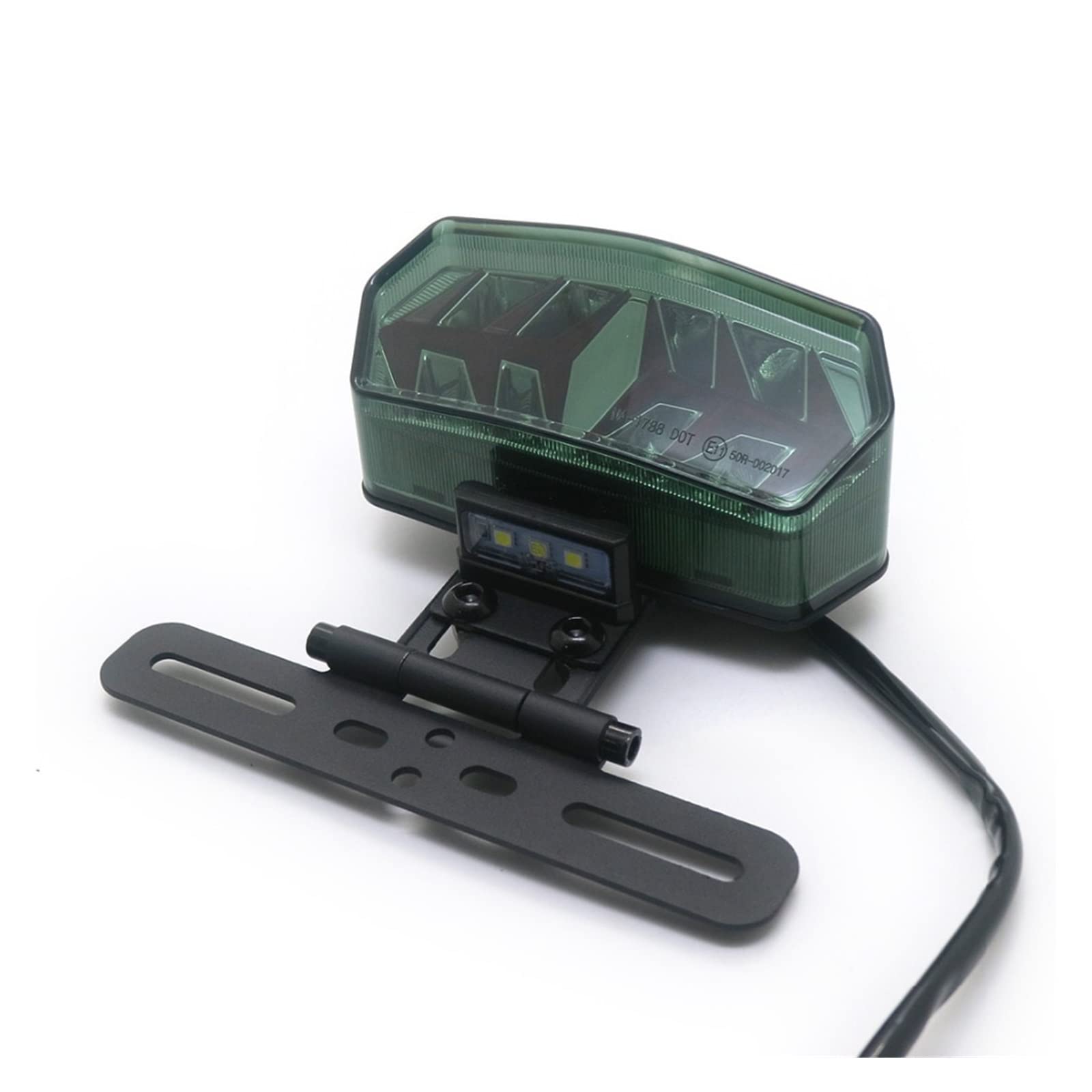 luce targa posteriore Moto LED Fumo Coda Freno Indicatore Di Direzione Luce Staffa Di Montaggio Luce Targa Per Harley Bobber Chopper Cafe Racer